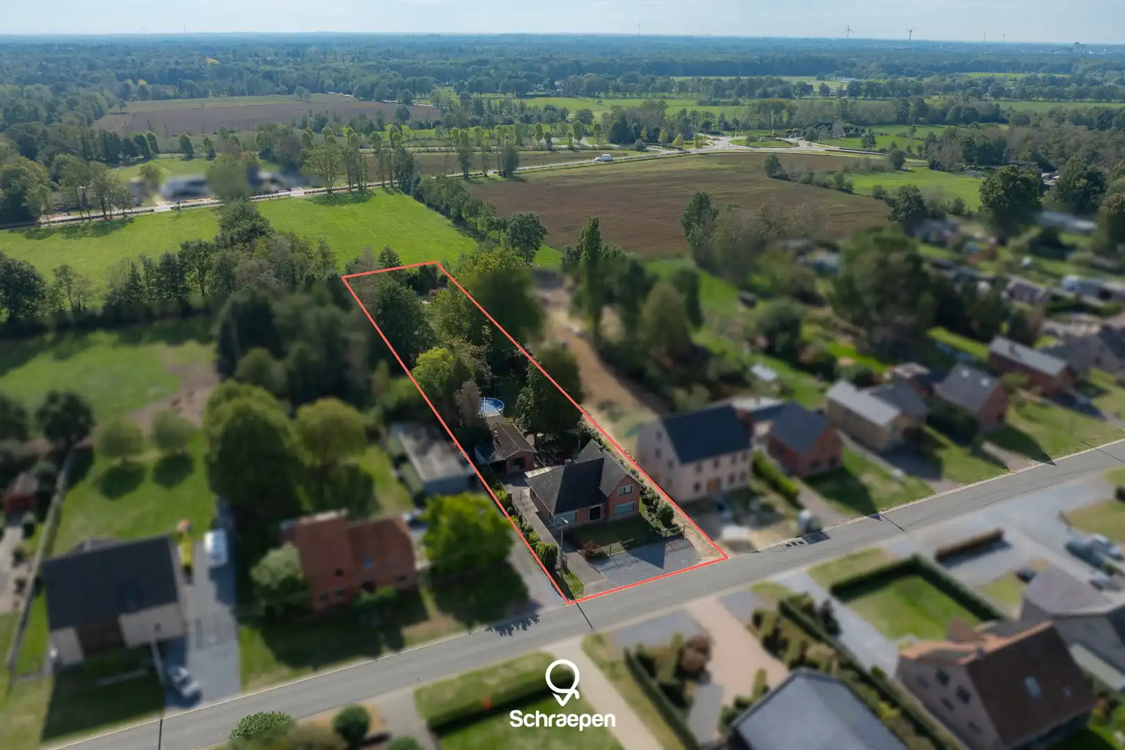 Rustig gelegen woning met 4 slpks op zuidelijk perceel van circa 23 are nabij Bokrijk! foto 30