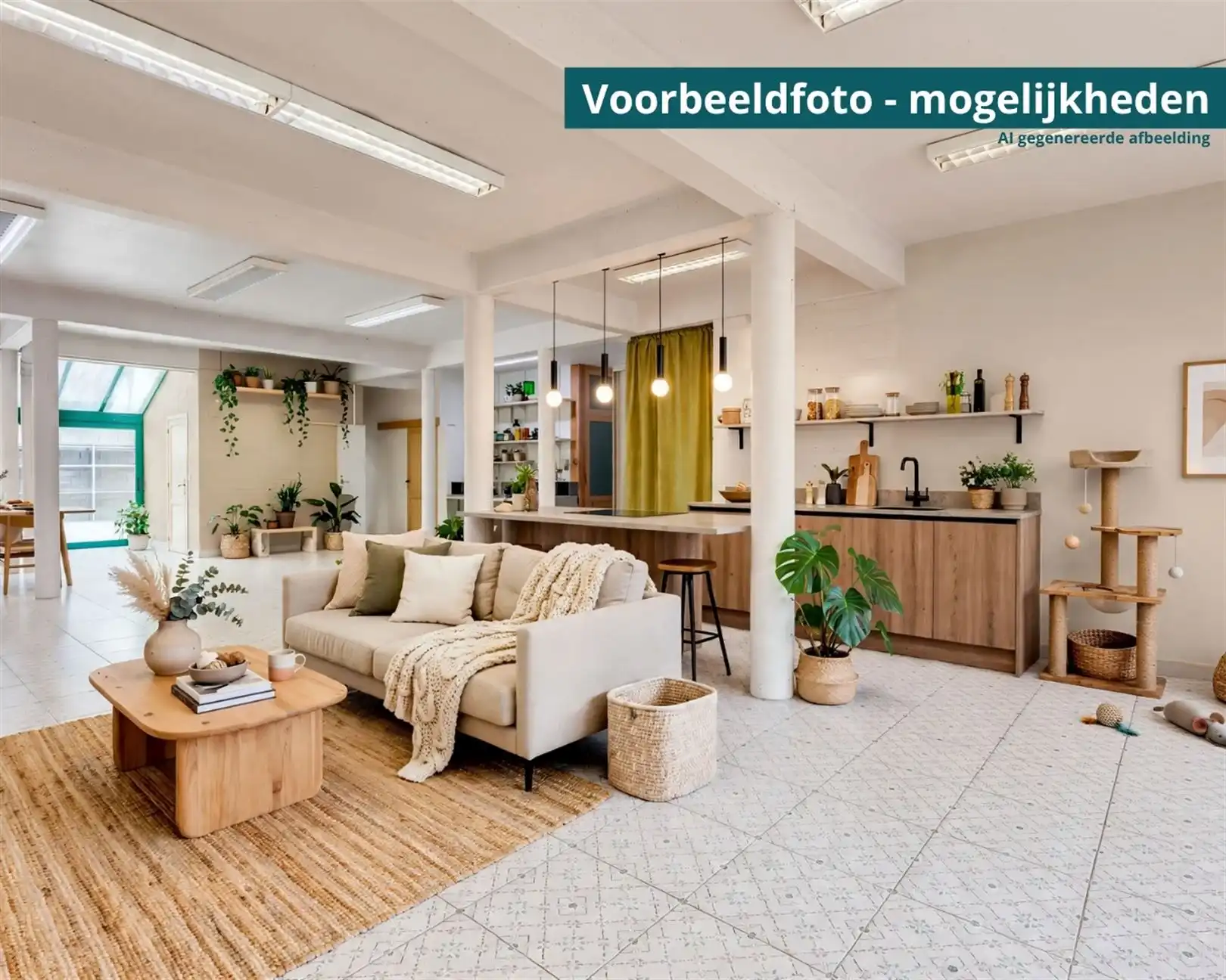 Lichtrijke polyvalente handelsruimte met tuin en terras foto 5