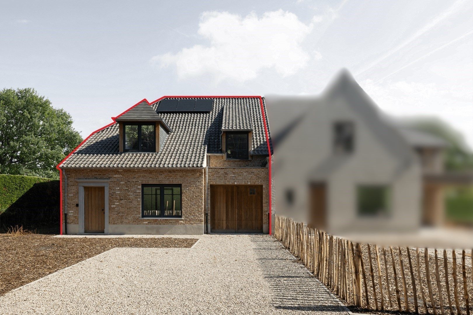 Uitzonderlijke BEN-woning nabij Tiegembos. foto {{pictureIndex}}