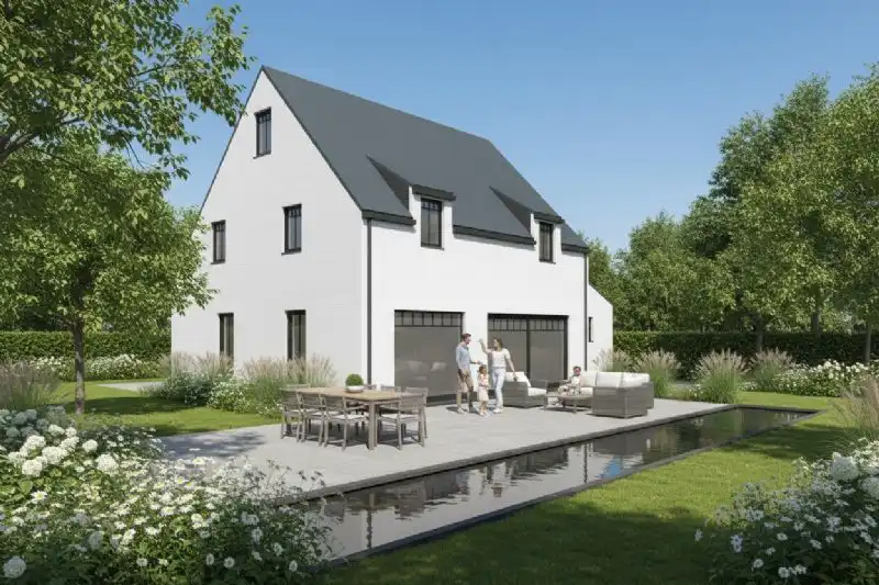 Nieuw te bouwen alleenstaande woning met vrije keuze van architectuur te Zulte. foto 3