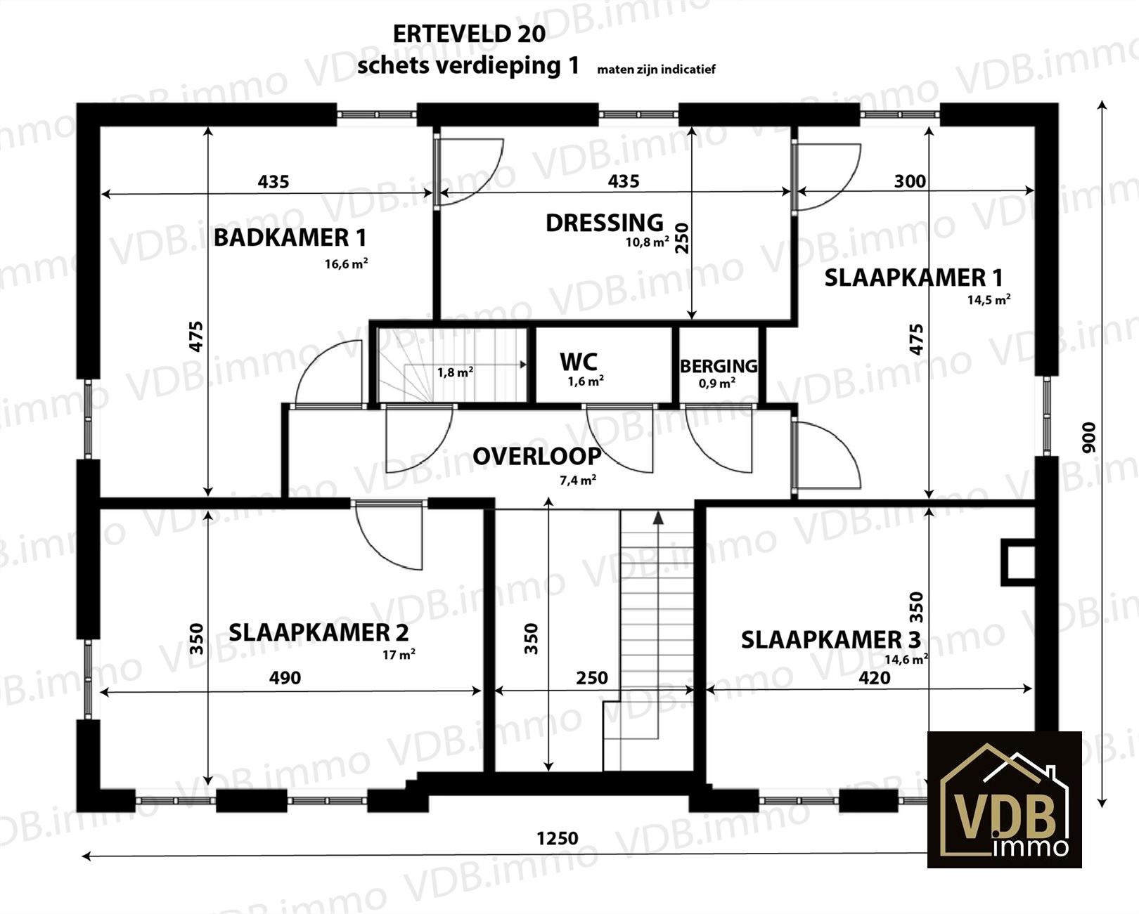 VILLA MET 4 - 5 SLAAPKAMERS - 2 BADKAMERS - 3 TOILETTEN - GARAGE - KELDER EN ZOLDER foto 52