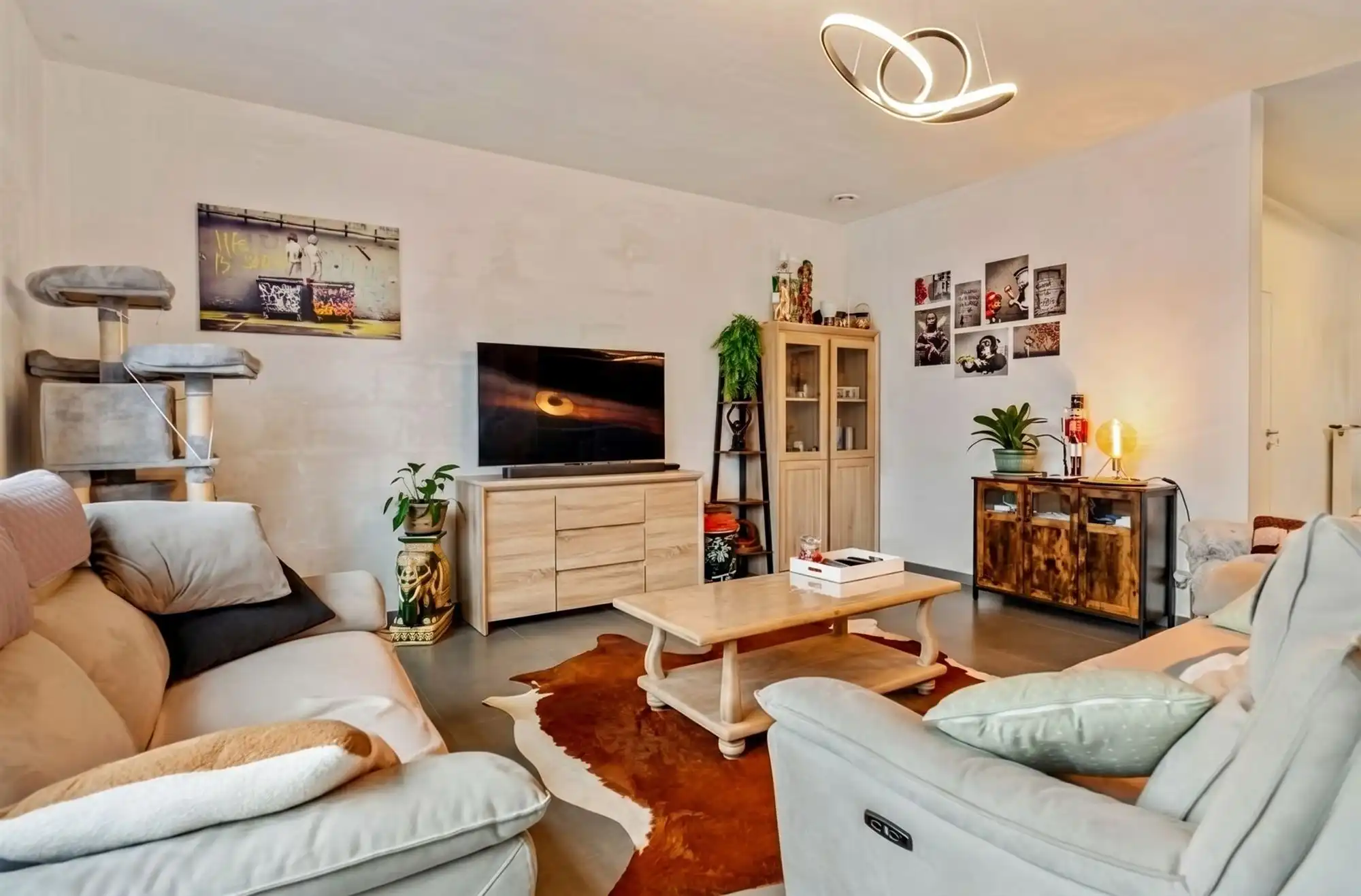 PERFECT ONDERHOUDEN GELIJKVLOERS APPARTEMENT MET 3 SLAAPKAMERS EN PRIVATE TUIN VAN 8A90CA TE KORSPEL foto 5