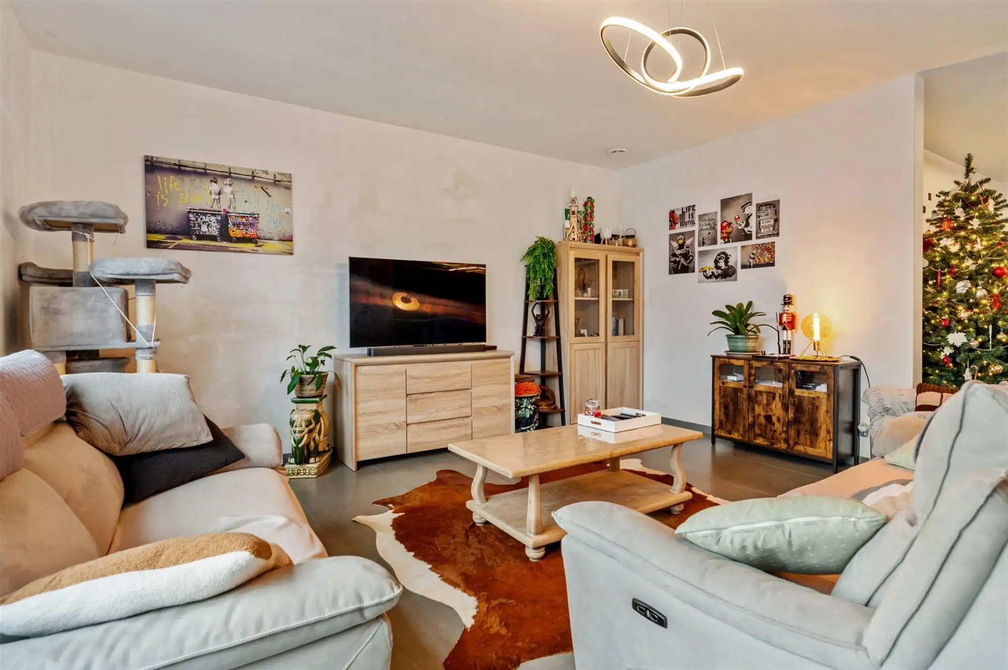 PERFECT ONDERHOUDEN GELIJKVLOERS APPARTEMENT MET 3 SLAAPKAMERS EN PRIVATE TUIN VAN 8A90CA TE KORSPEL foto 5