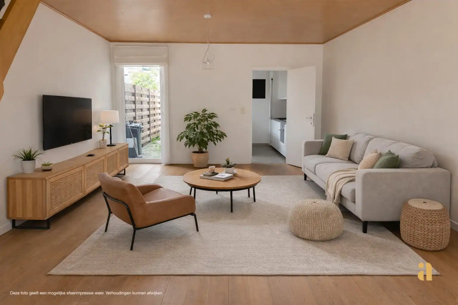 Hoofdfoto van de publicatie: Instapklare woonst met zonnige tuin én een ontsnappingsroute!