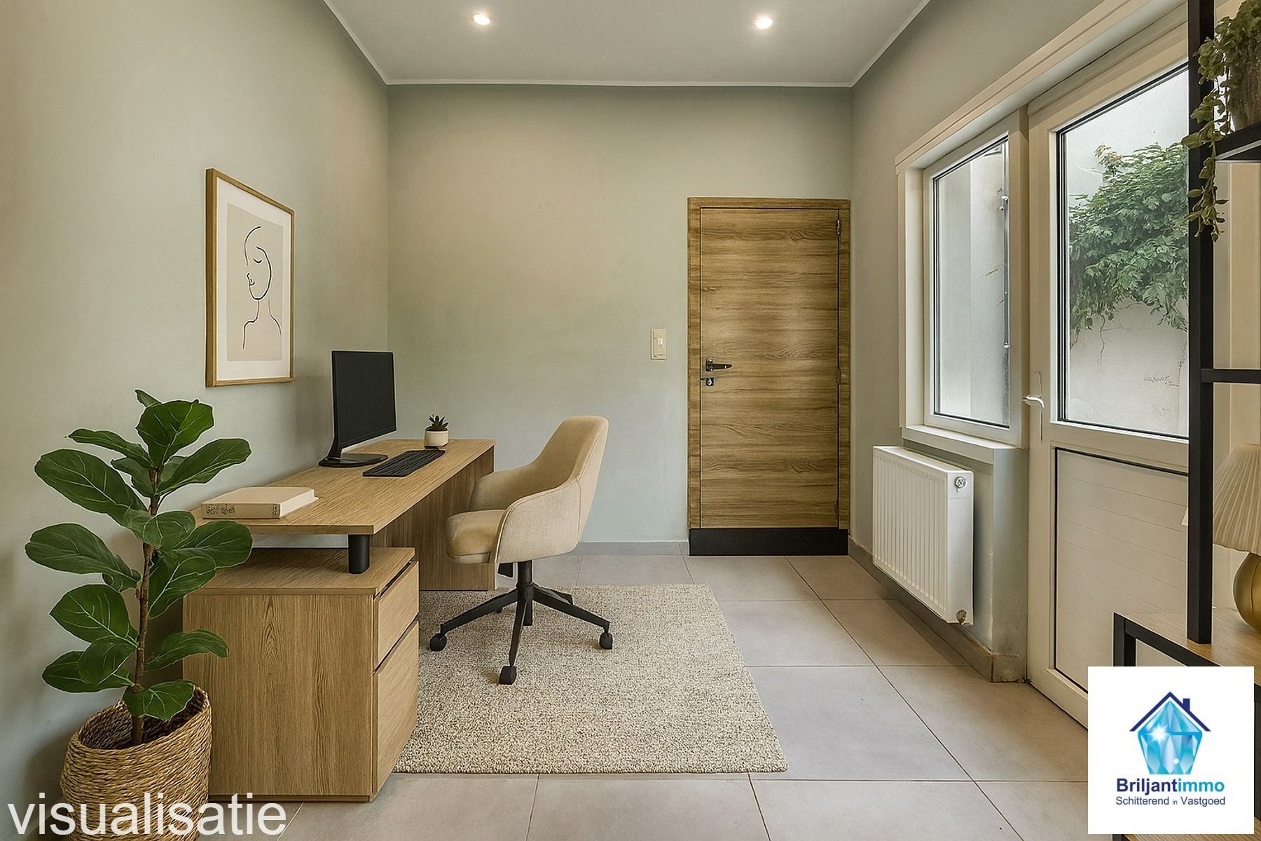 Instapklare woning 2(3) slpkmrs + bureau en garage foto 9