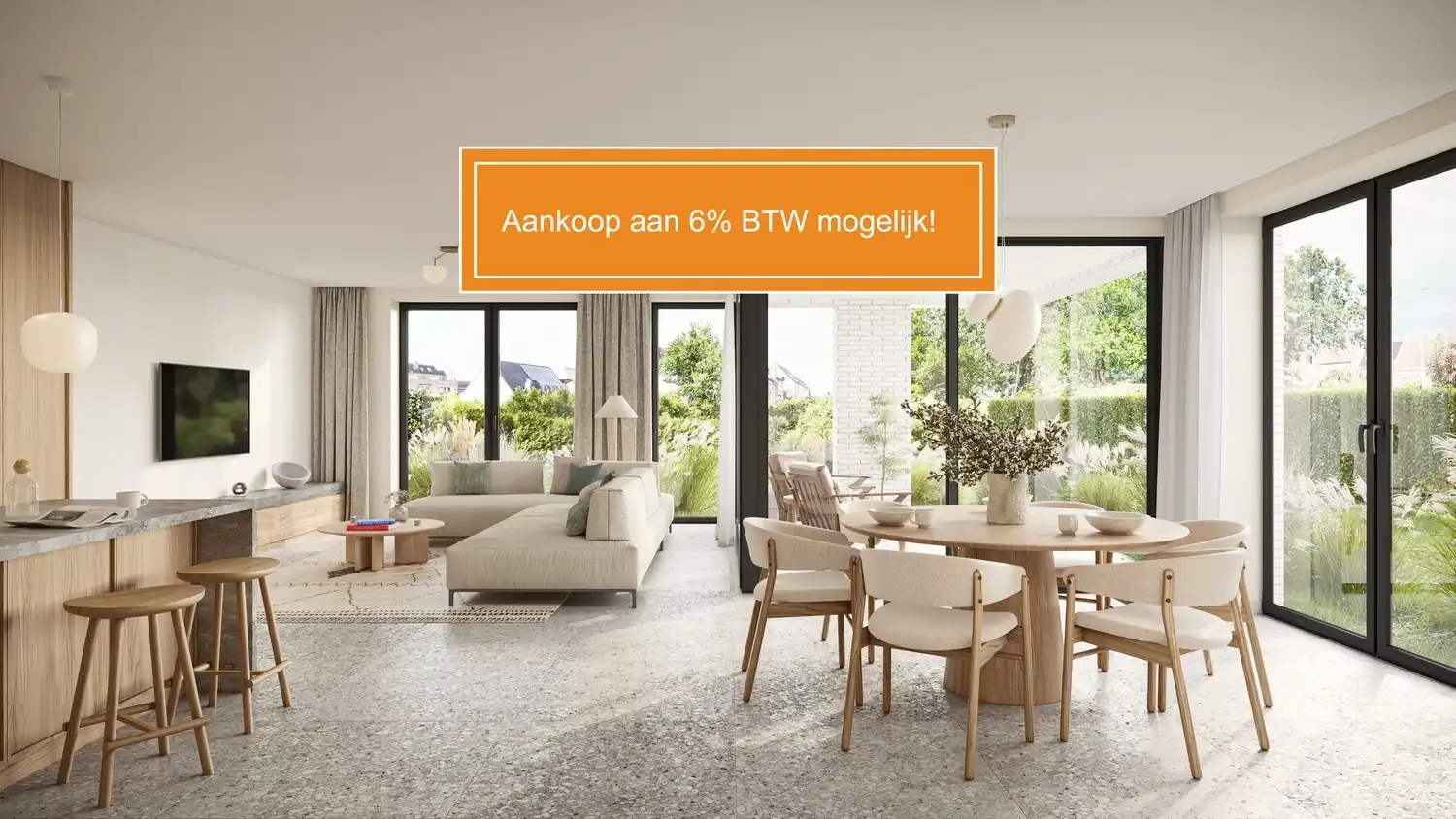 Gelijkvloers app. met 2 slpkrs in uniek nieuwbouwproject foto {{pictureIndex}}