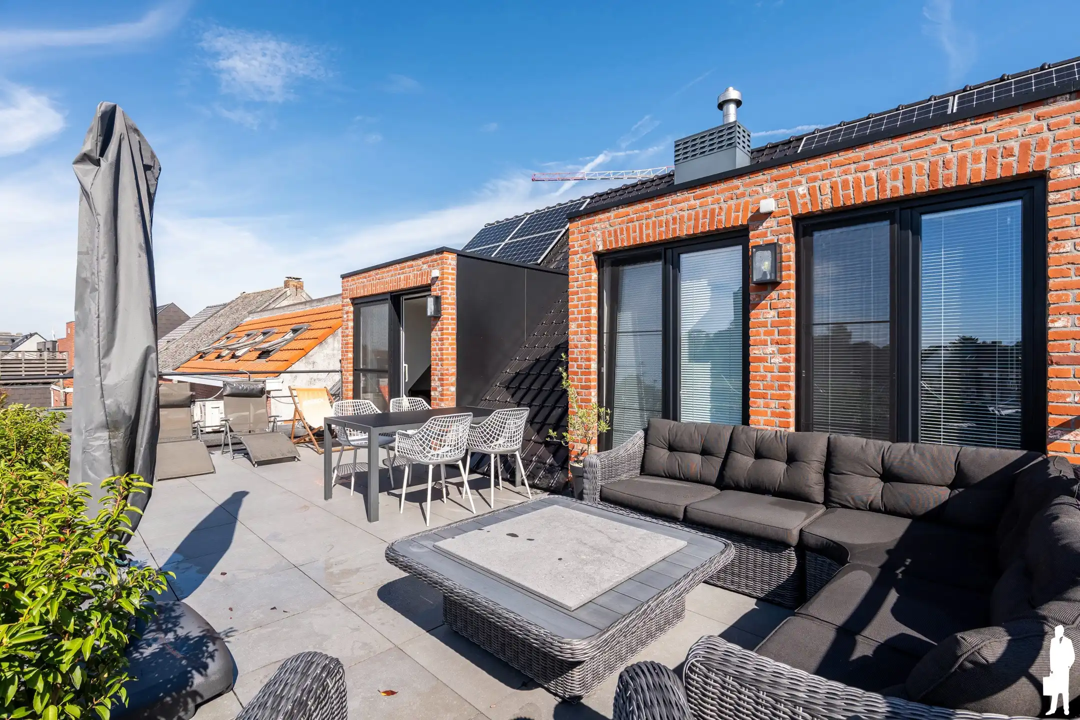 Dakappartement met 2 slaapkamers en ruim terras foto 7