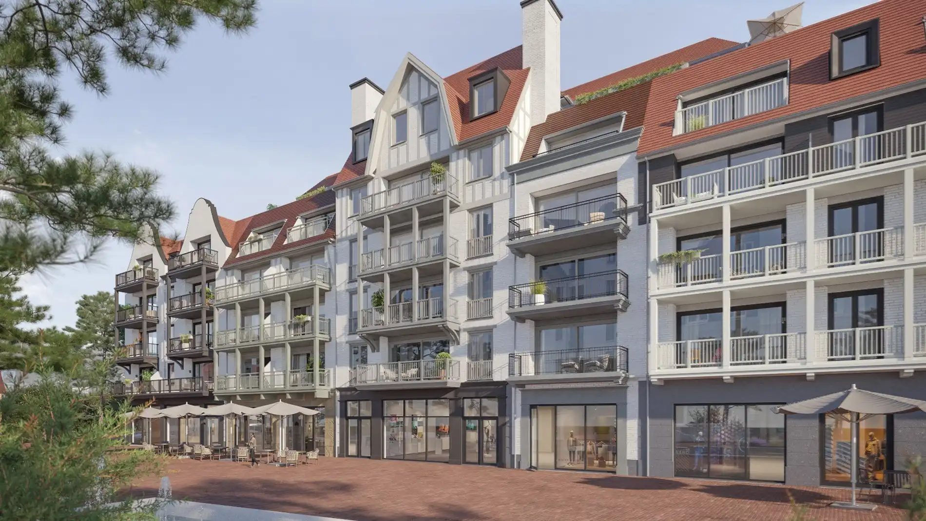 Moderne villa-appartementen met terras aan de Zeedijk in Cadzand - Residentie Duinhof-Noord foto {{pictureIndex}}