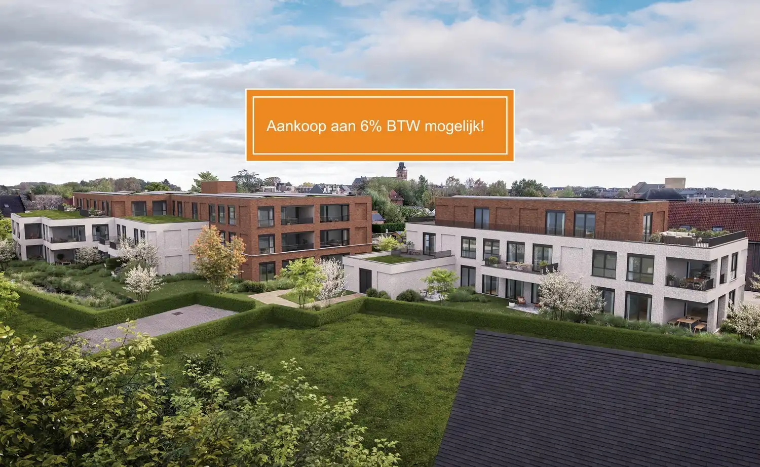 Gelijkvloers app. met 2 slpkrs in uniek nieuwbouwproject foto {{pictureIndex}}