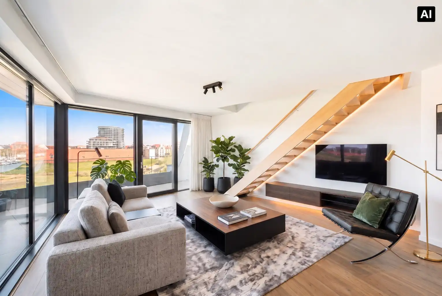 Penthouse met ruim terras te koop in Residentie Meerzicht foto {{pictureIndex}}