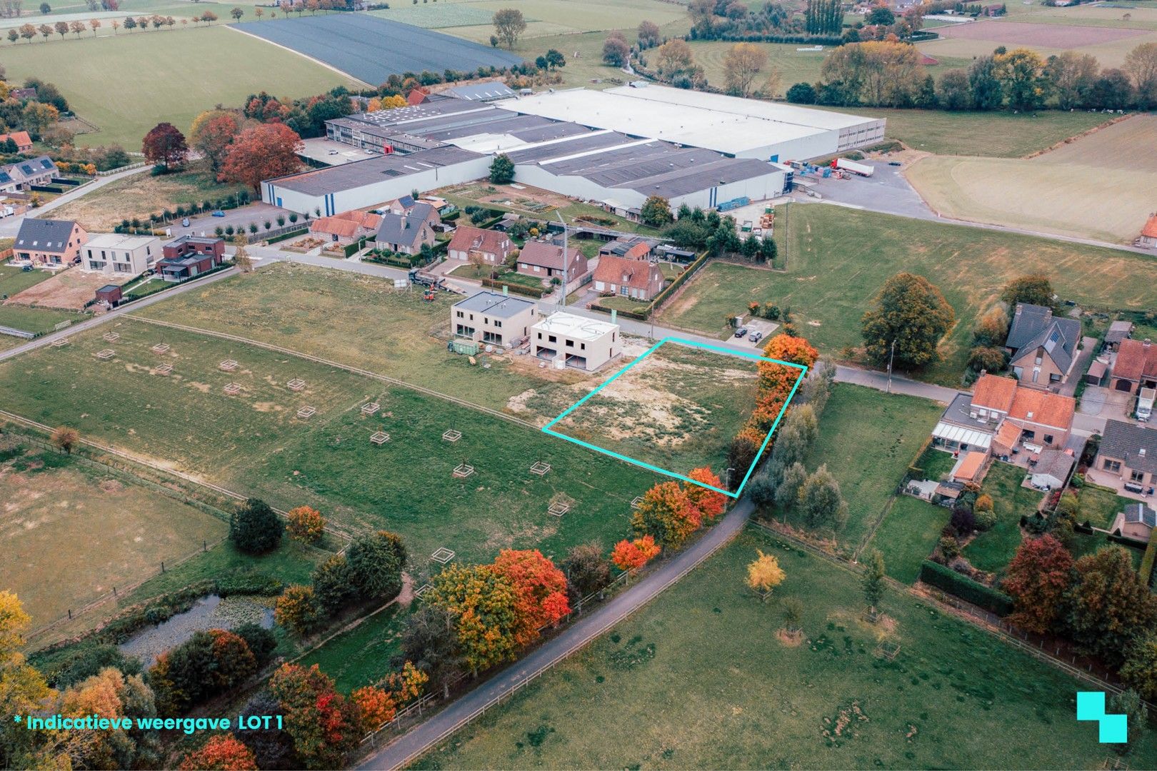 Bouwgrond met landelijk verzicht in De Ginste foto {{pictureIndex}}