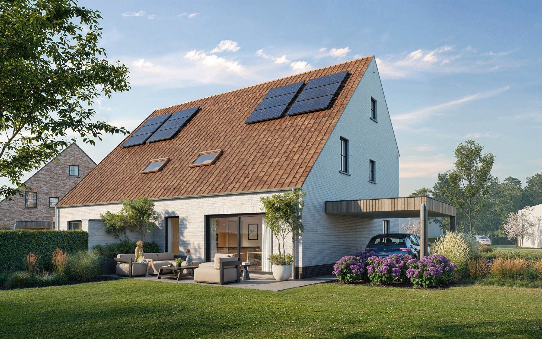 Energiezuinige halfopen bebouwing met zongerichte tuin foto 4