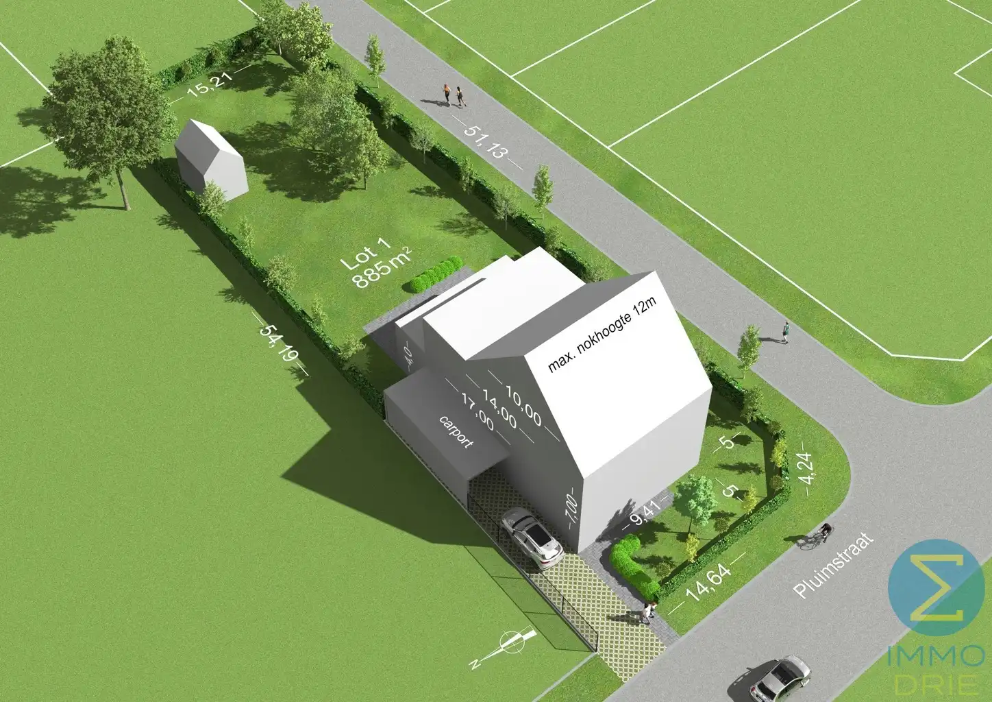 Grond te koop Pluimvelden - LOT 1 - 2480 Dessel