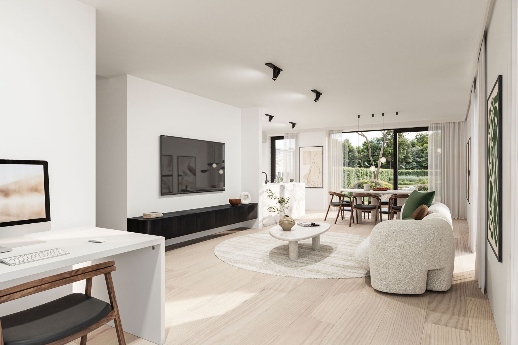 Half open woning met 4-6 slpks en prachtig landelijk zicht foto 2