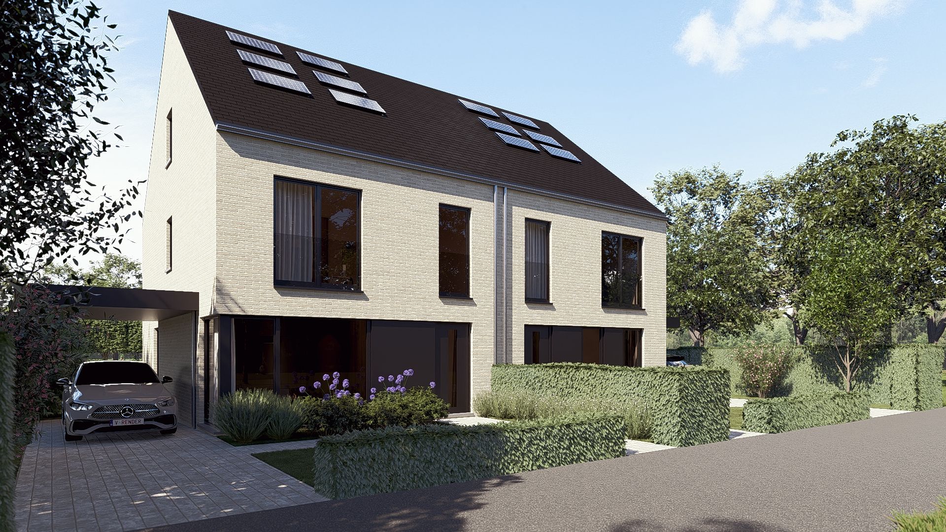 Zeer ruime bij centrum gelegen woning met 4 slpks, carport en tuinberging op ca 434 m². Energie label A+ foto {{pictureIndex}}