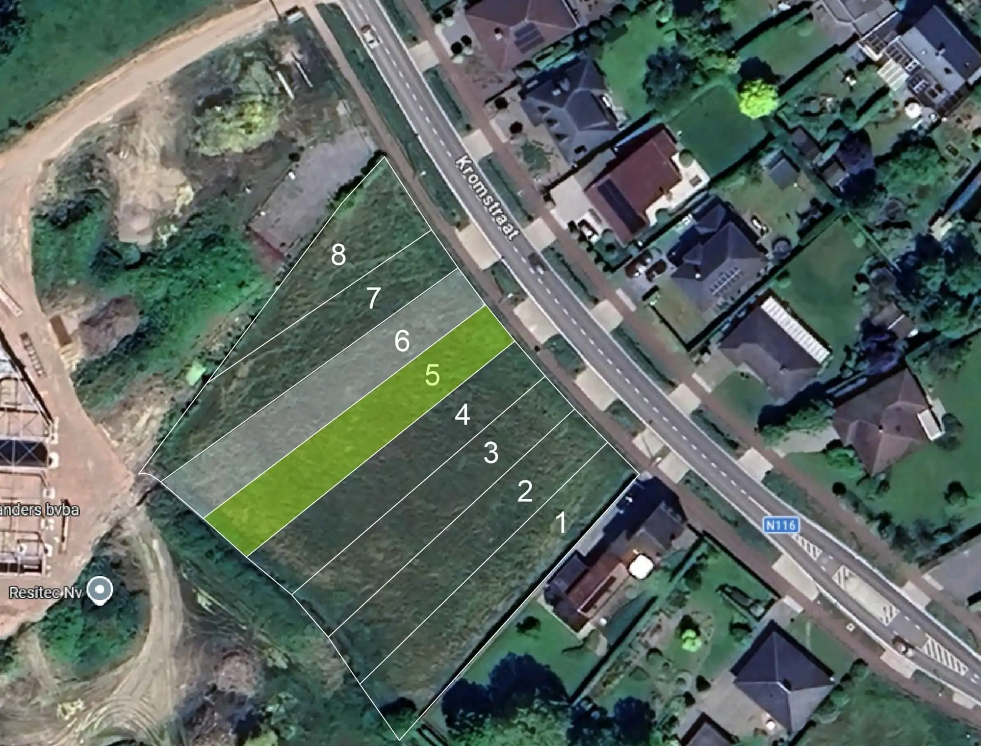 Perceel bouwgrond van 673 m² voor HOB te Ranst foto 2