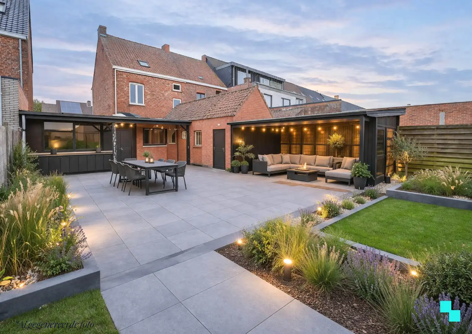Woonst op riant perceel met ruime opslagruimte/garage foto 14