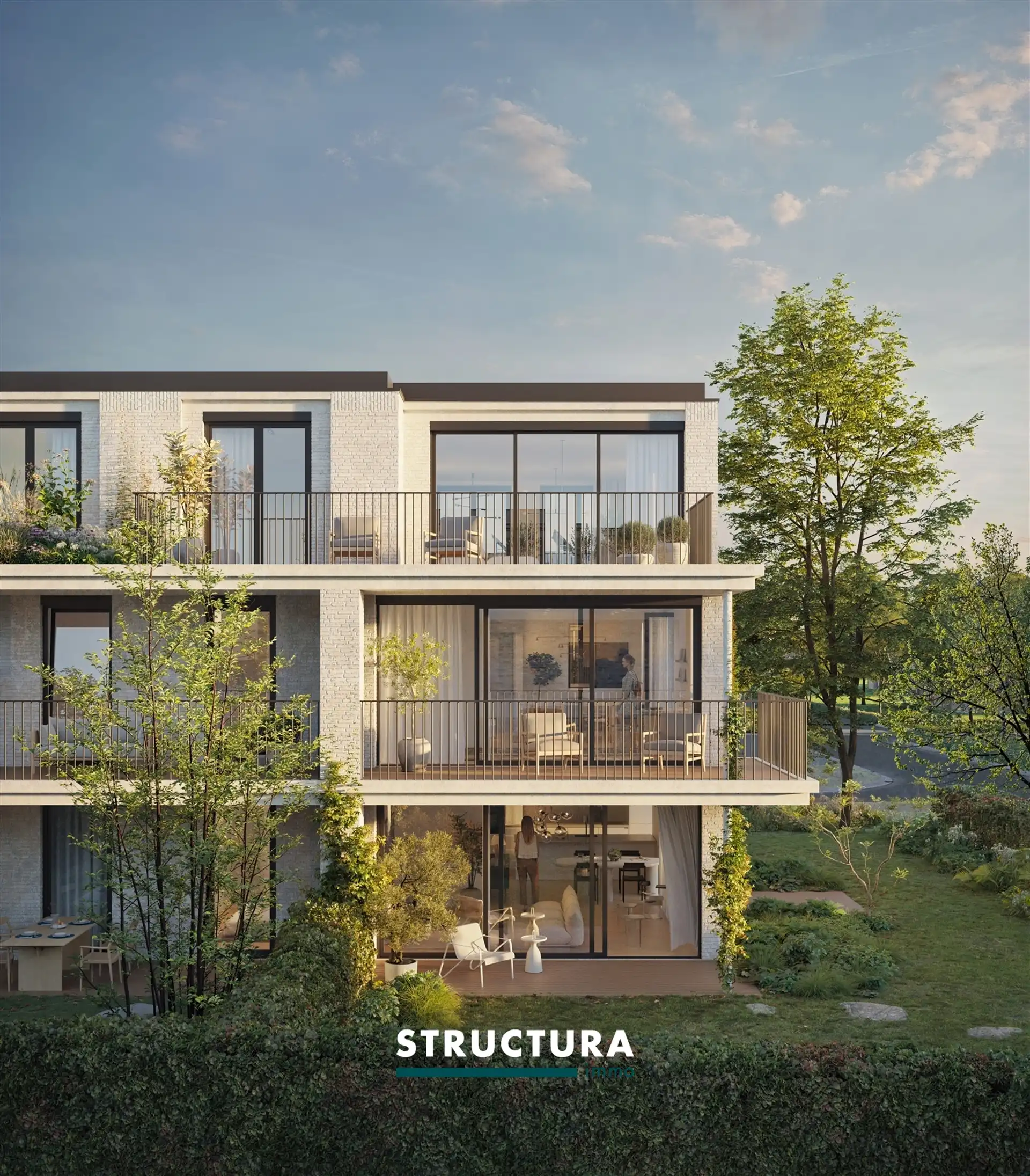 Appartement te huur Harmonieblock 3/0C - 1785 MERCHTEM