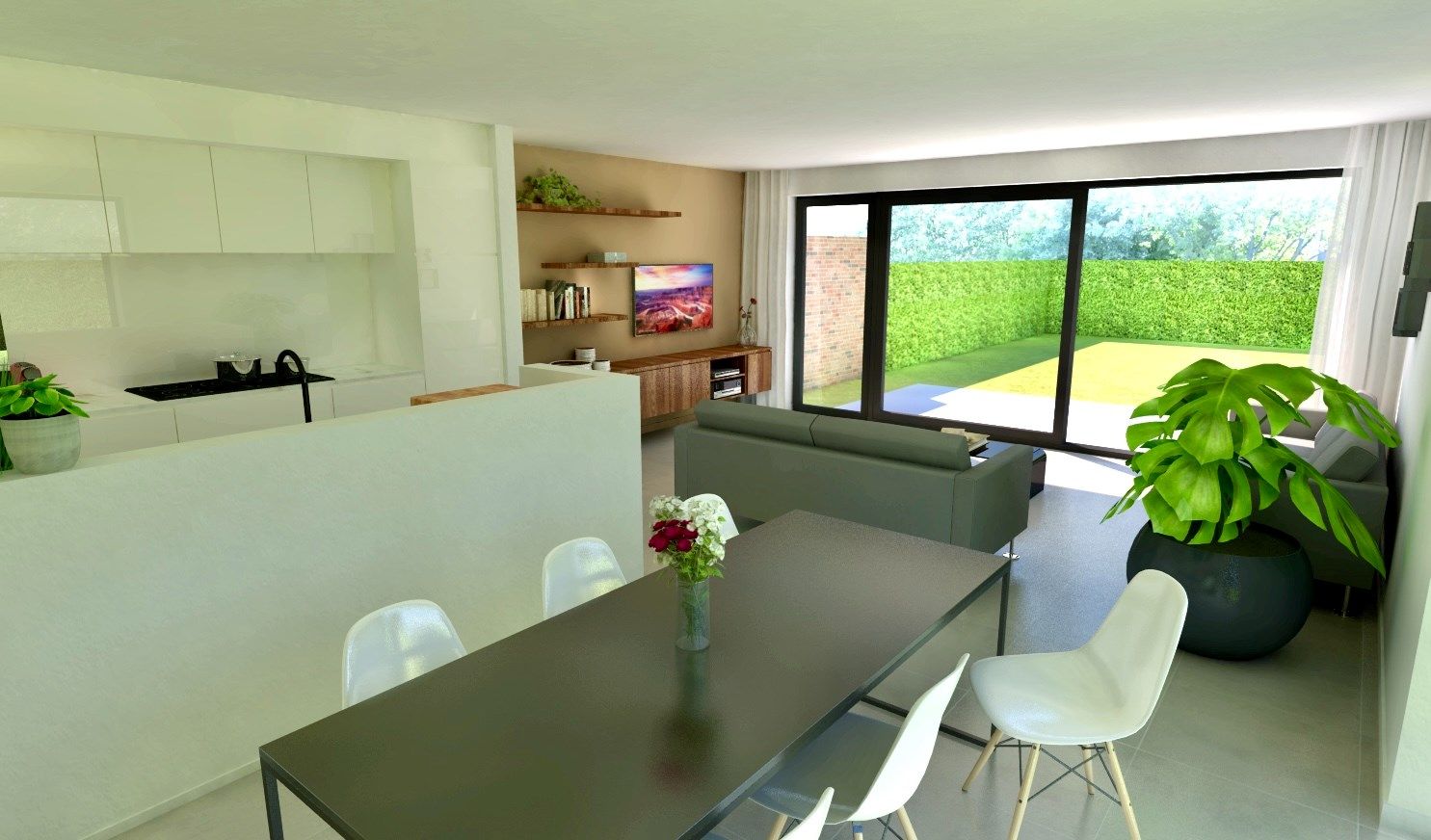 NIEUWBOUW WONING MET 3 SLAAPKAMERS, GARAGE EN TUIN (515m²) foto 2