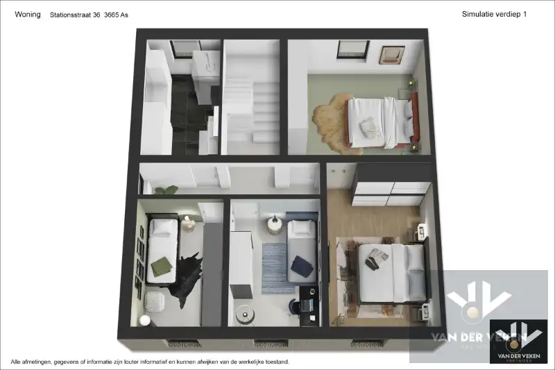 Knap afgewertet, energiezuinige, lichtrijke en ruime woning met vier slaapkamers en guesthouse/praktijkruimte met tal van mogelijkheden op centrale (maar toch bosrijke!) locatie te As foto 18