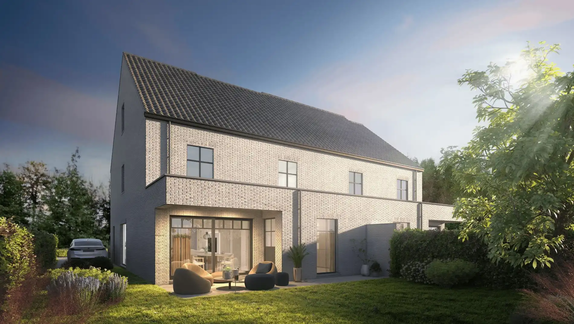 Sublieme halfopen nieuwbouwwoning met 4 slaapkamers en zonnige tuin op toplocatie in Kuringen foto 4
