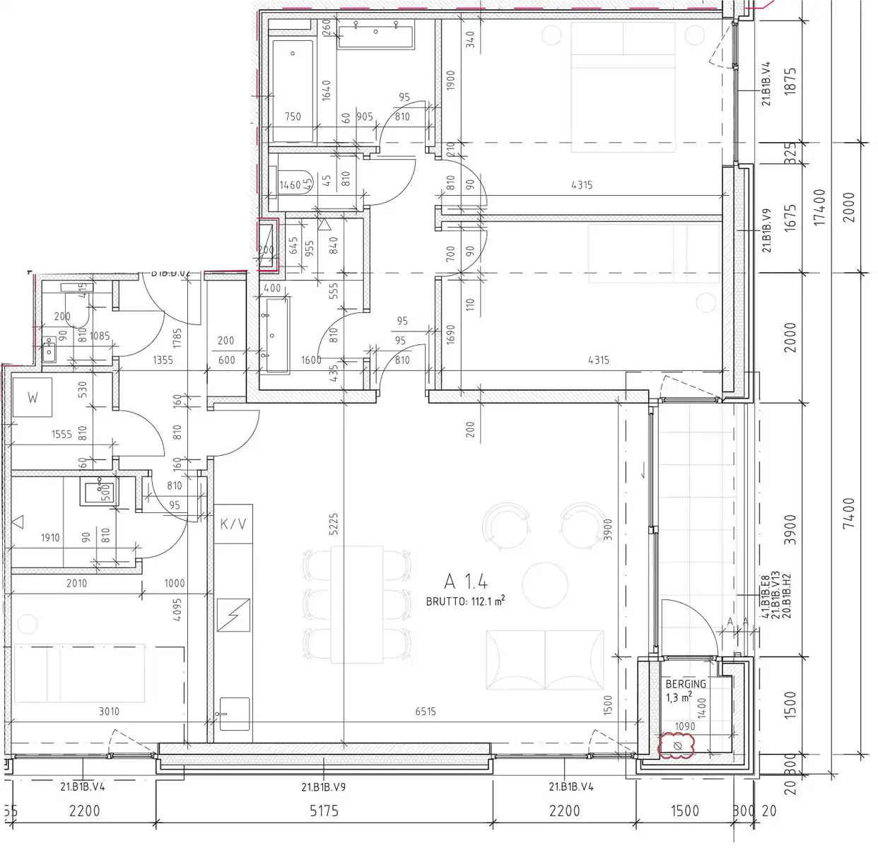 Rustig en comfortabel 3slpk appt. met terras en park  foto 13