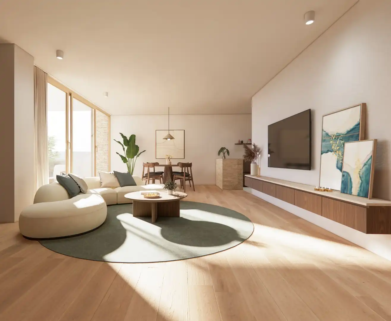 6% BTW - NIEUWBOUW GELIJKVLOERSAPPARTEMENT MET 1 SLAAPKAMER IN HET CENTRUM VAN KERMT foto 9