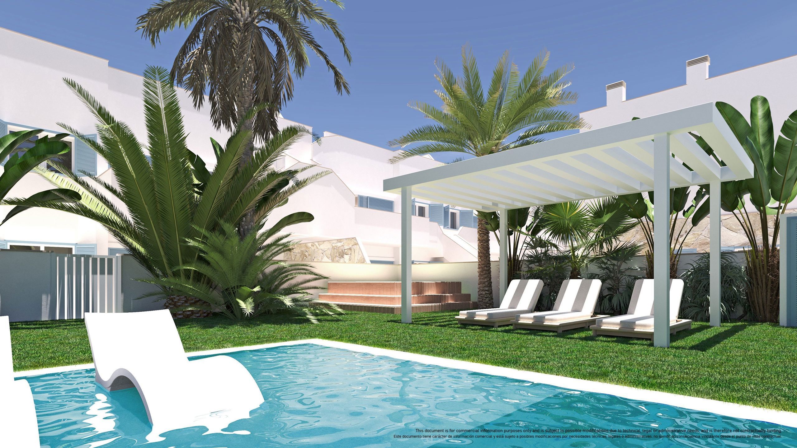 SPANJE - Appartementen Ibiza-stijl 1km van strand, zee. foto 26
