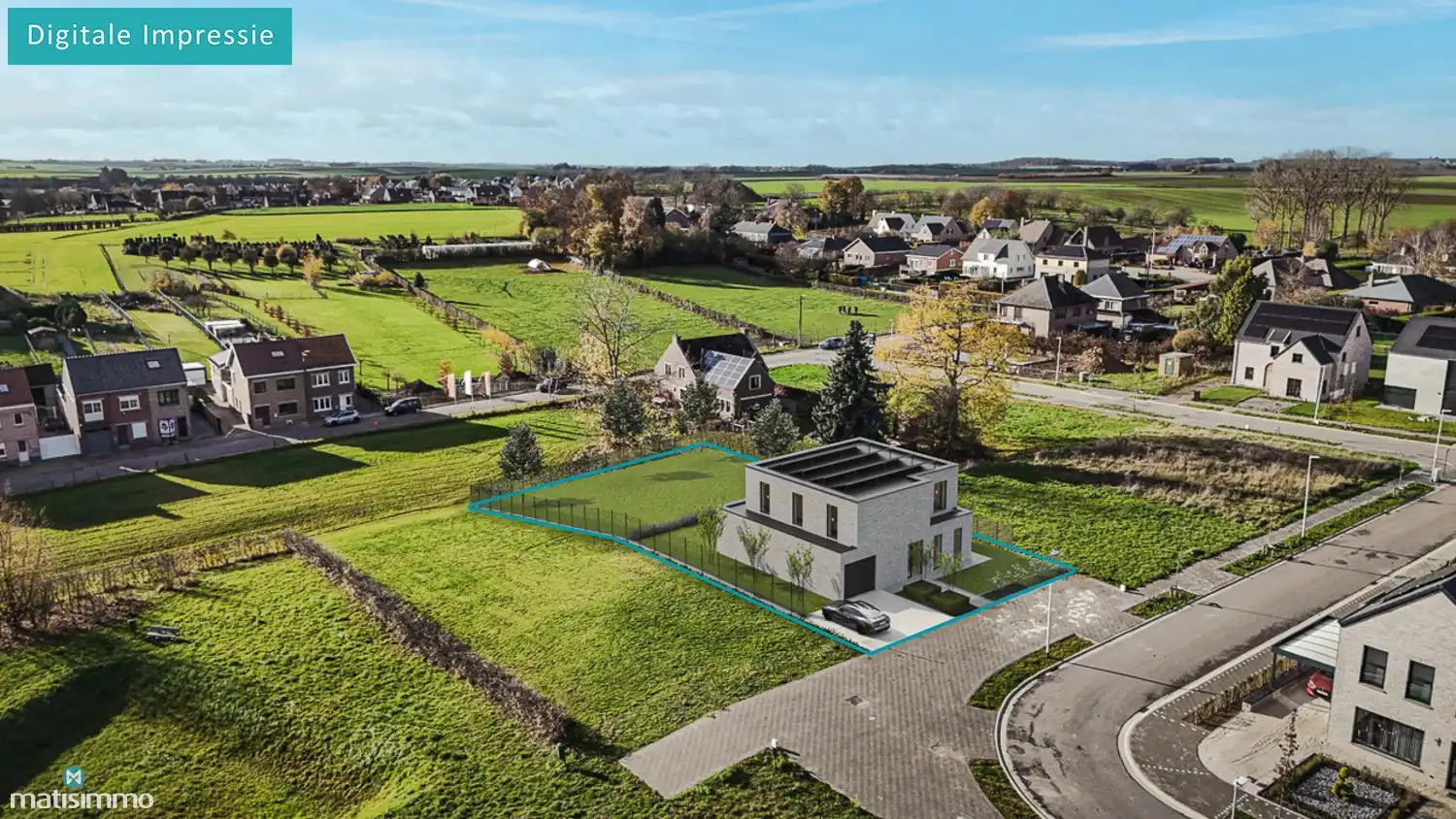 RUSTIG GELEGEN BOUWGROND VOOR OPEN BEBOUWING MET ZUIDWESTELIJK GEORIËNTEERDE TUIN TE TONGEREN foto 2