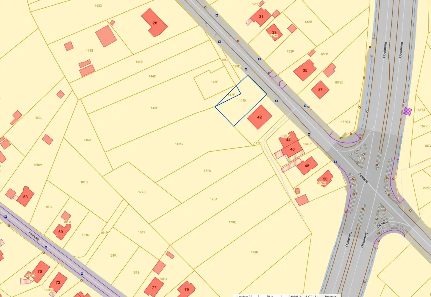 Genk, Camerlo 40: Ruim perceel voor open bebouwing 9a42ca, 23,55m breed foto 6