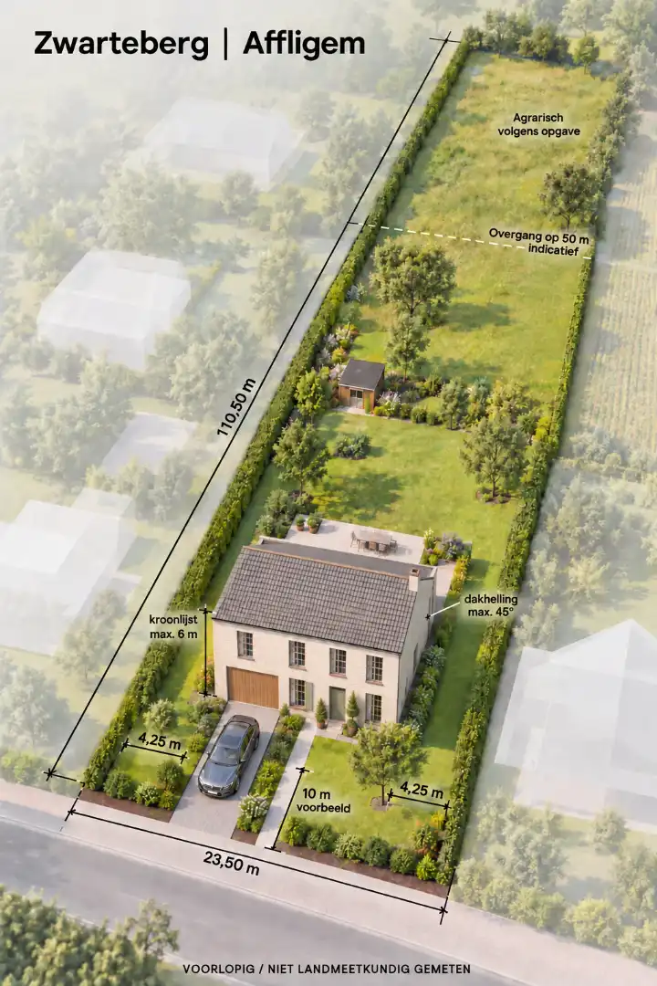 Bouwgrond voor open bebouwing op 2.336m² foto 4