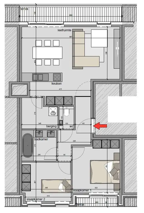Heel verzorgd recent appartement tussen station en centrum | Oude Vijvestraat foto 14