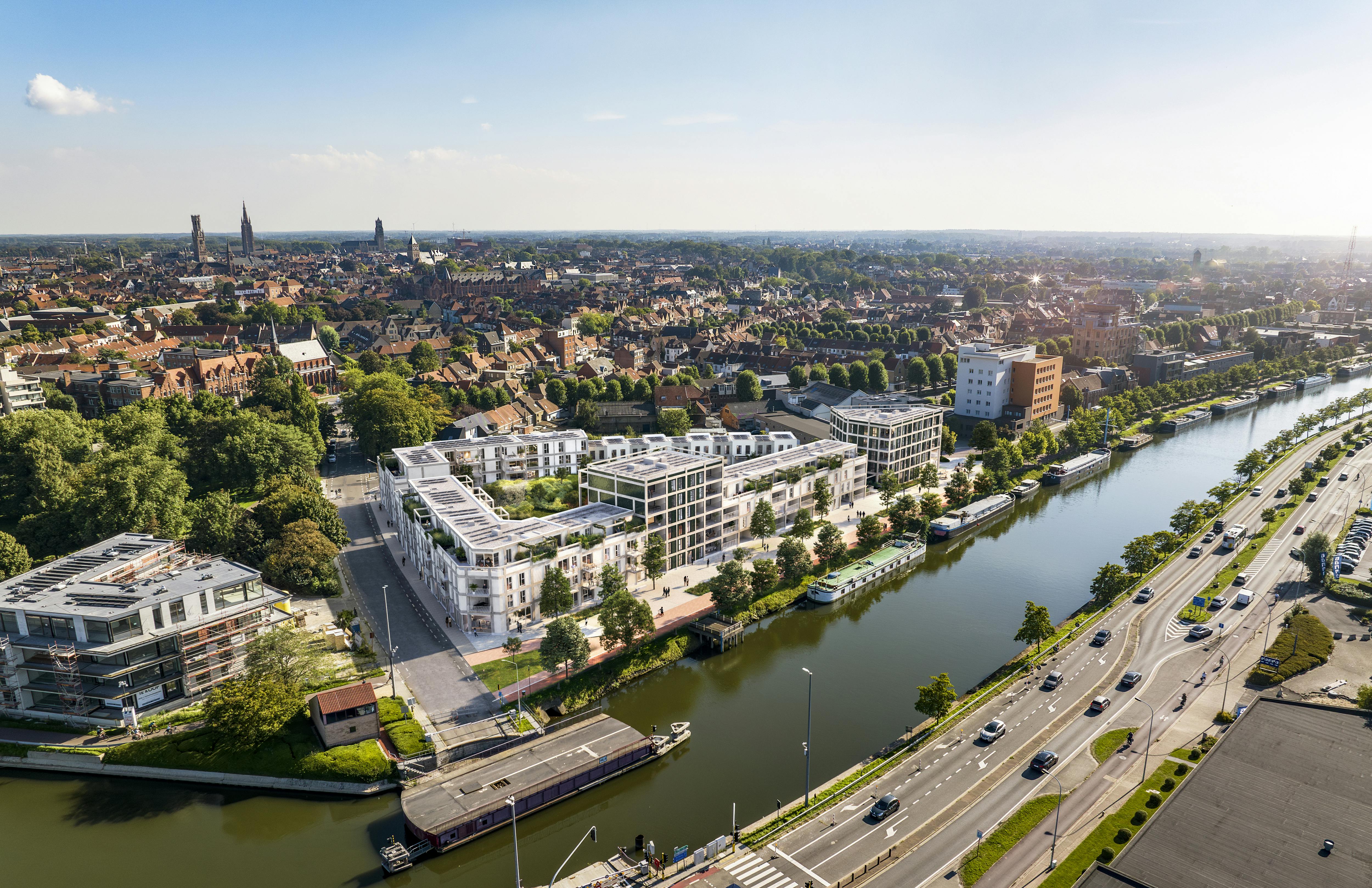 Nieuwbouw 2 slaapkamer appartement met terras te Brugge foto 3