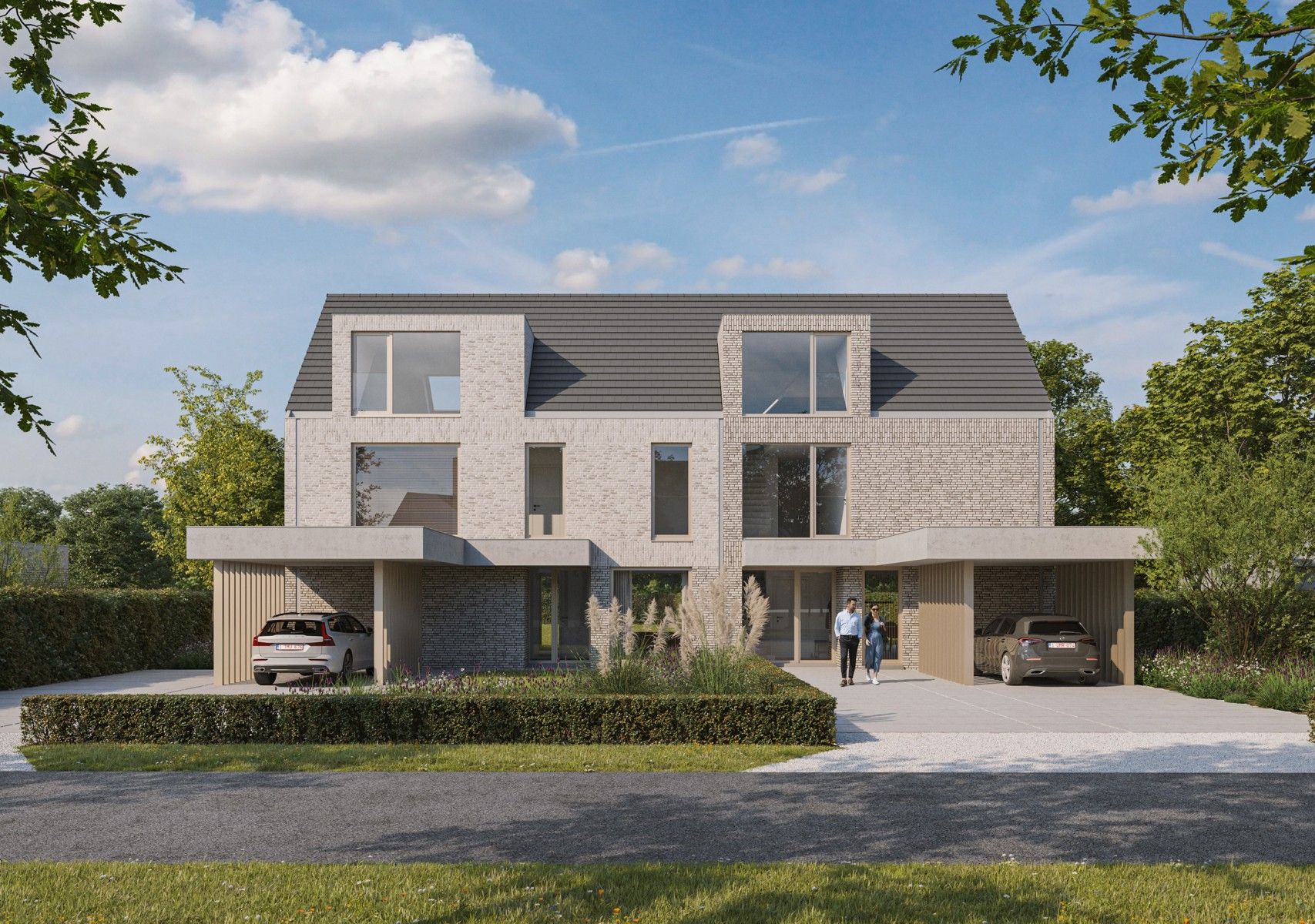 Lot 4: Ruime nieuwbouw (258 m²) op een perceel van 805 m² foto {{pictureIndex}}