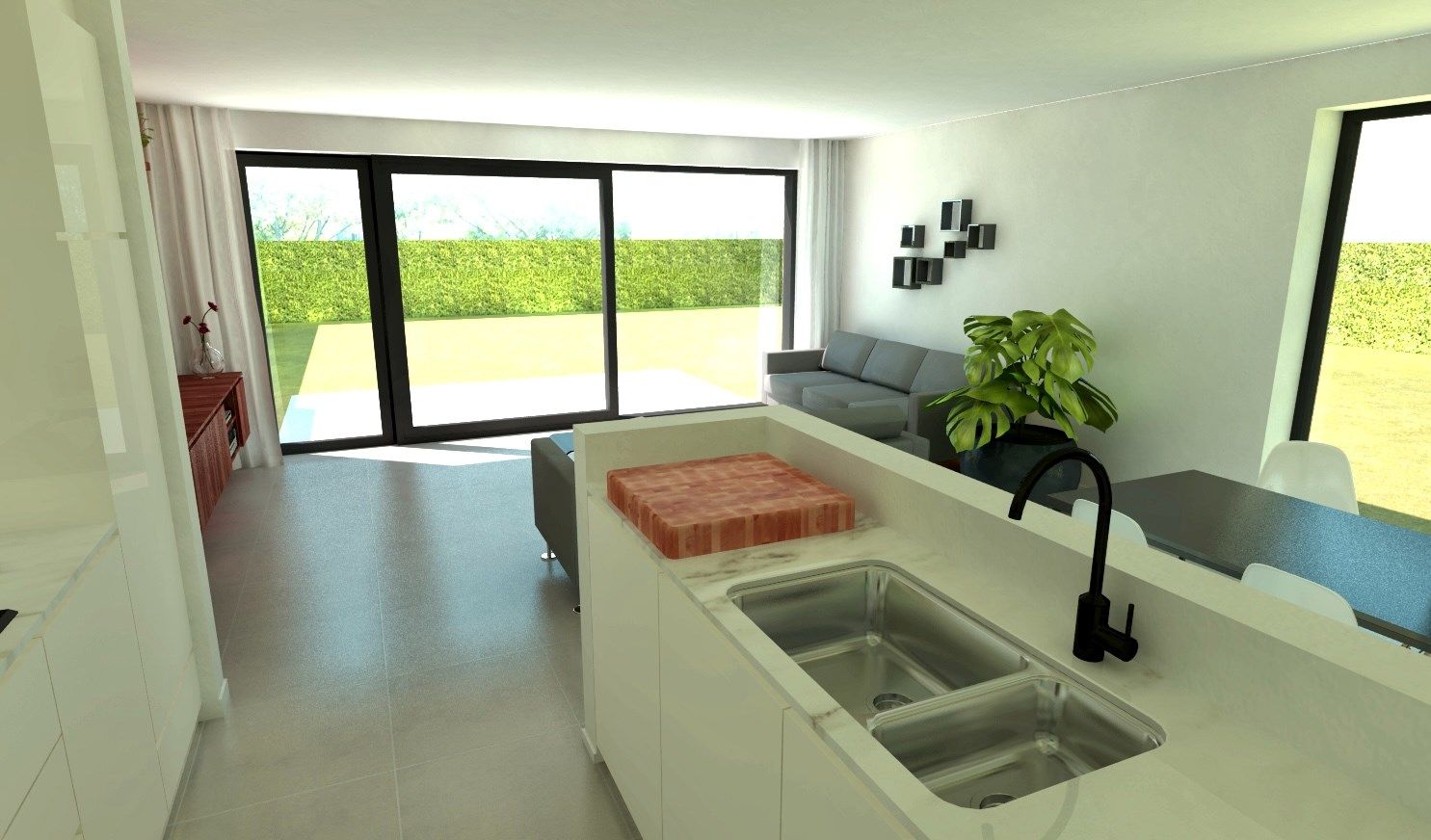 NIEUWBOUW WONING MET 3 SLAAPKAMERS, GARAGE EN TUIN (515m²) foto 3
