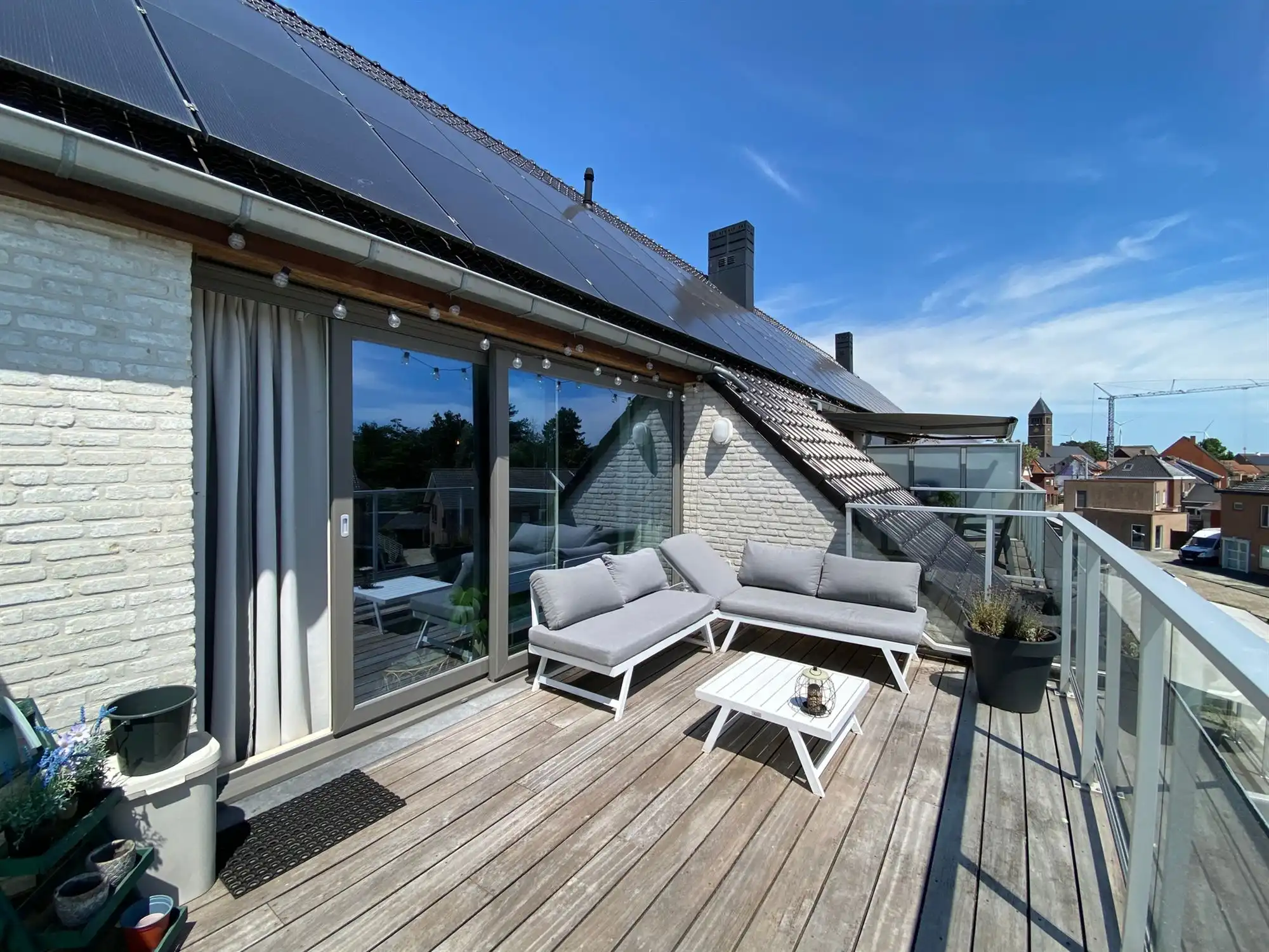 Prachtig energiezuinig dakappartement met 2 slaapkamers, ruim zonovergoten terras en garage in hartje Ertvelde foto 7