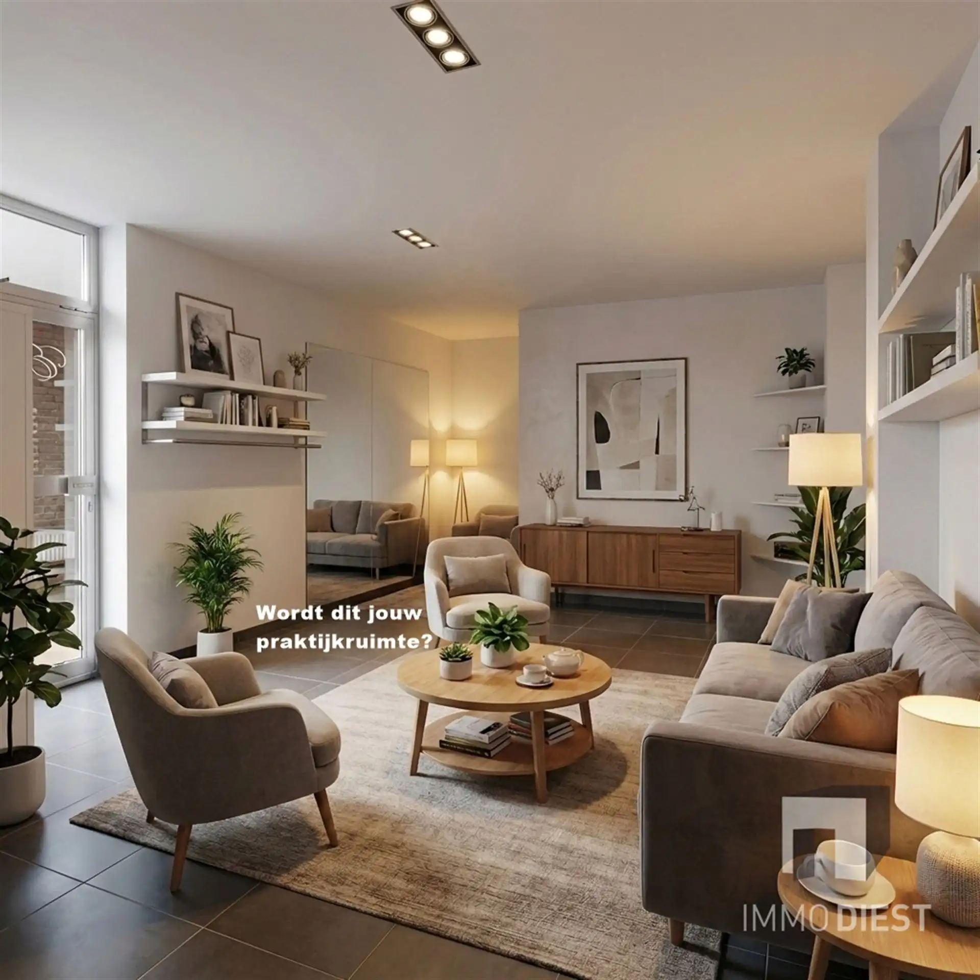 Handelsgelijkvloers met achterliggend appartement foto 3