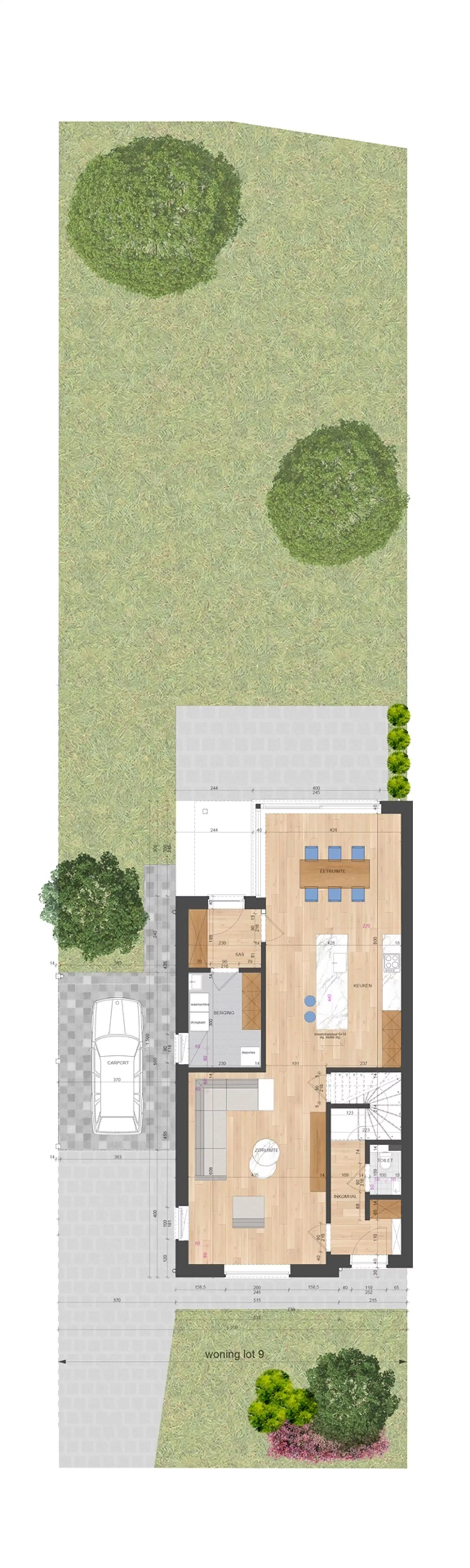 NIEUWBOUWWONING MET 3 SLAAPKAMERS UITERST CENTRAAL DOCH RUSTIG GELEGEN TE ZONHOVEN foto 12