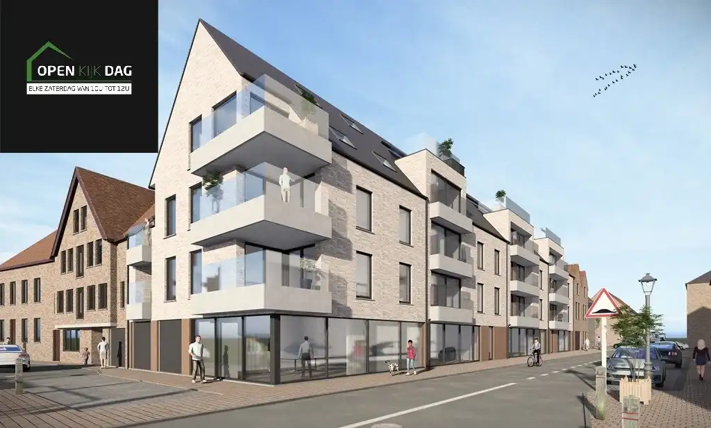 VEURNE: Nieuwbouwresidentie THE BRIDGE op enkele stappen van het bruisende centrum van Veurne, 17 appartementen met 2 of 3 slpks, op topligging! foto {{pictureIndex}}
