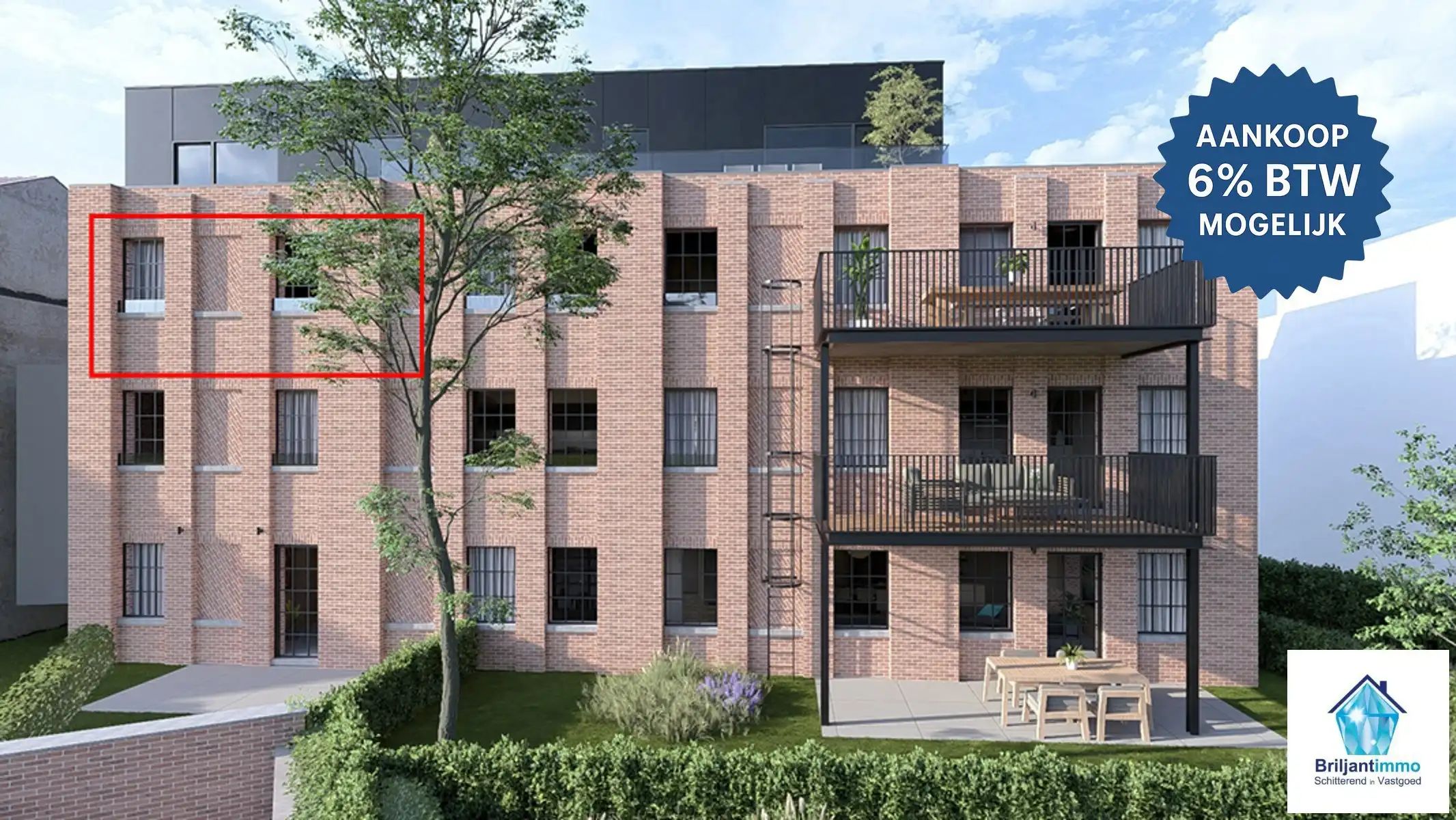 Doorloop BEN appartement met 2 slaapkamers - 6% BTW mogelijk foto 4