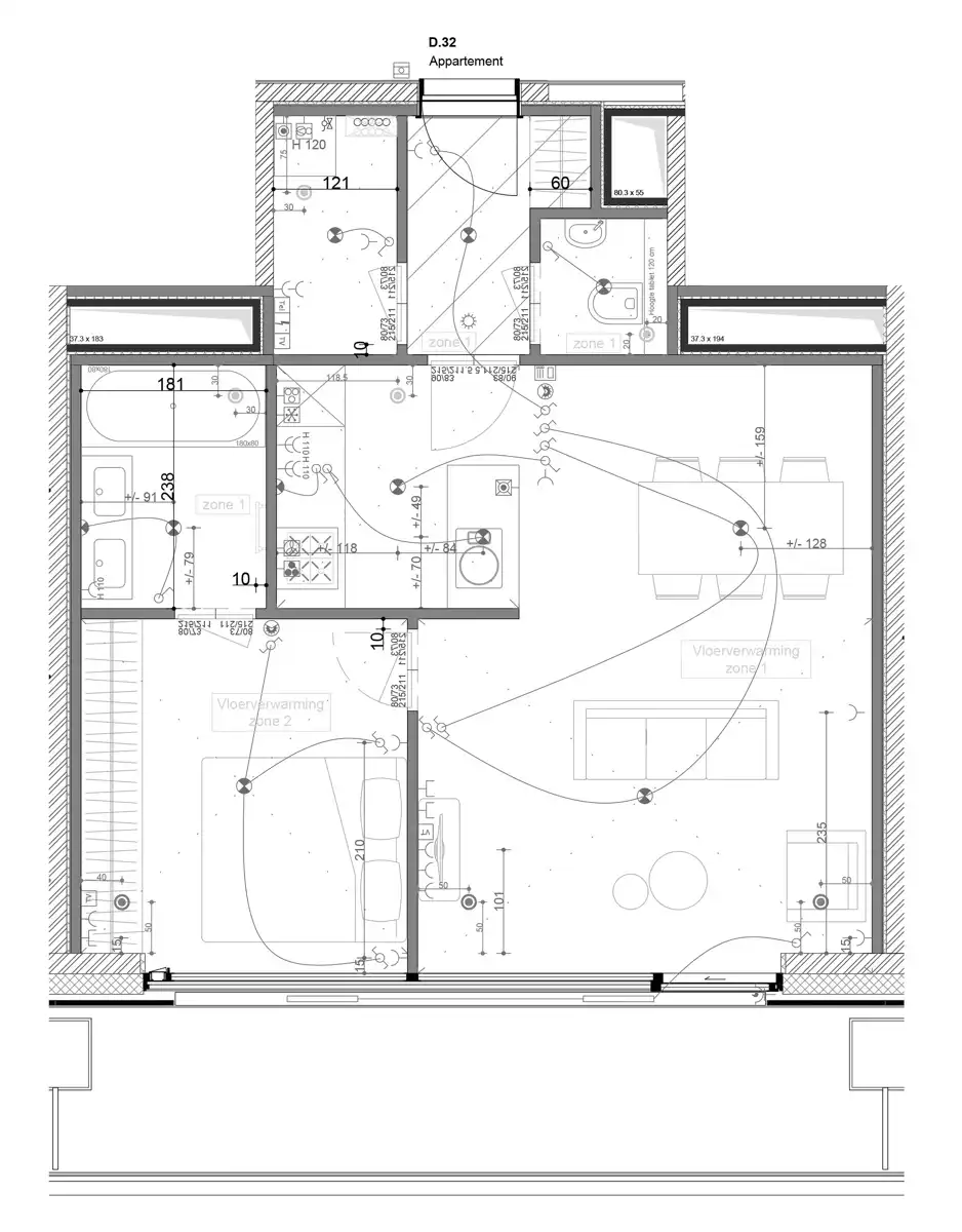 1-slaapkamerappartement met terras & zijdelings Scheldezicht foto 12