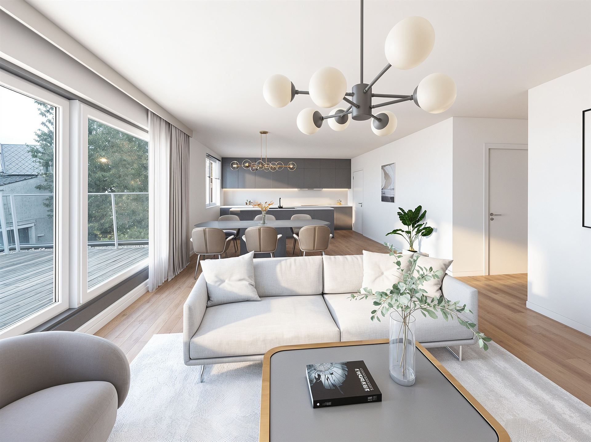 Appartement 1ste verdieping, 3 slaapkamers, ruim terras foto 2