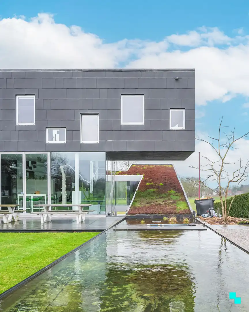 Architecturale kantoorruimte op ruim perceel nabij dorpskern Merelbeke foto 33