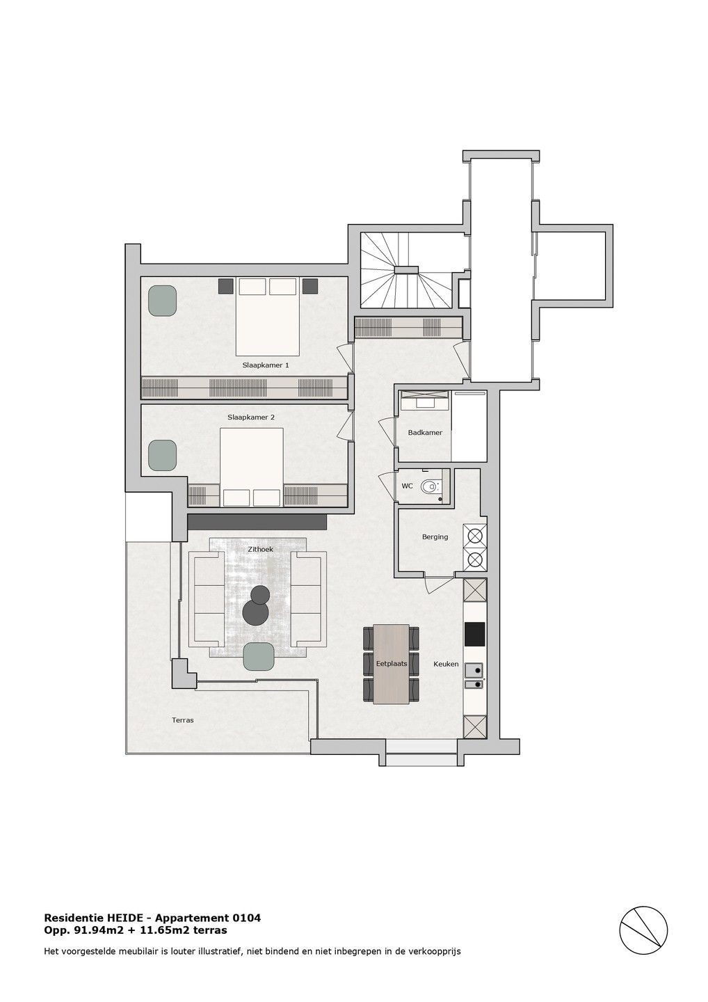 Nieuwbouw appartement met twee slaapkamers. foto 2