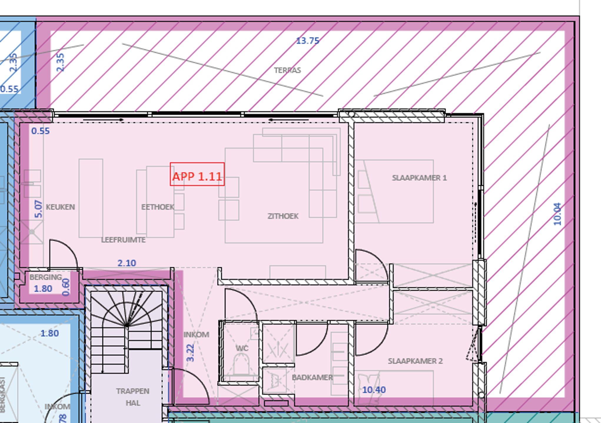 Nieuwbouw met terras van 50m2 inclusief autostaanplaats foto 13