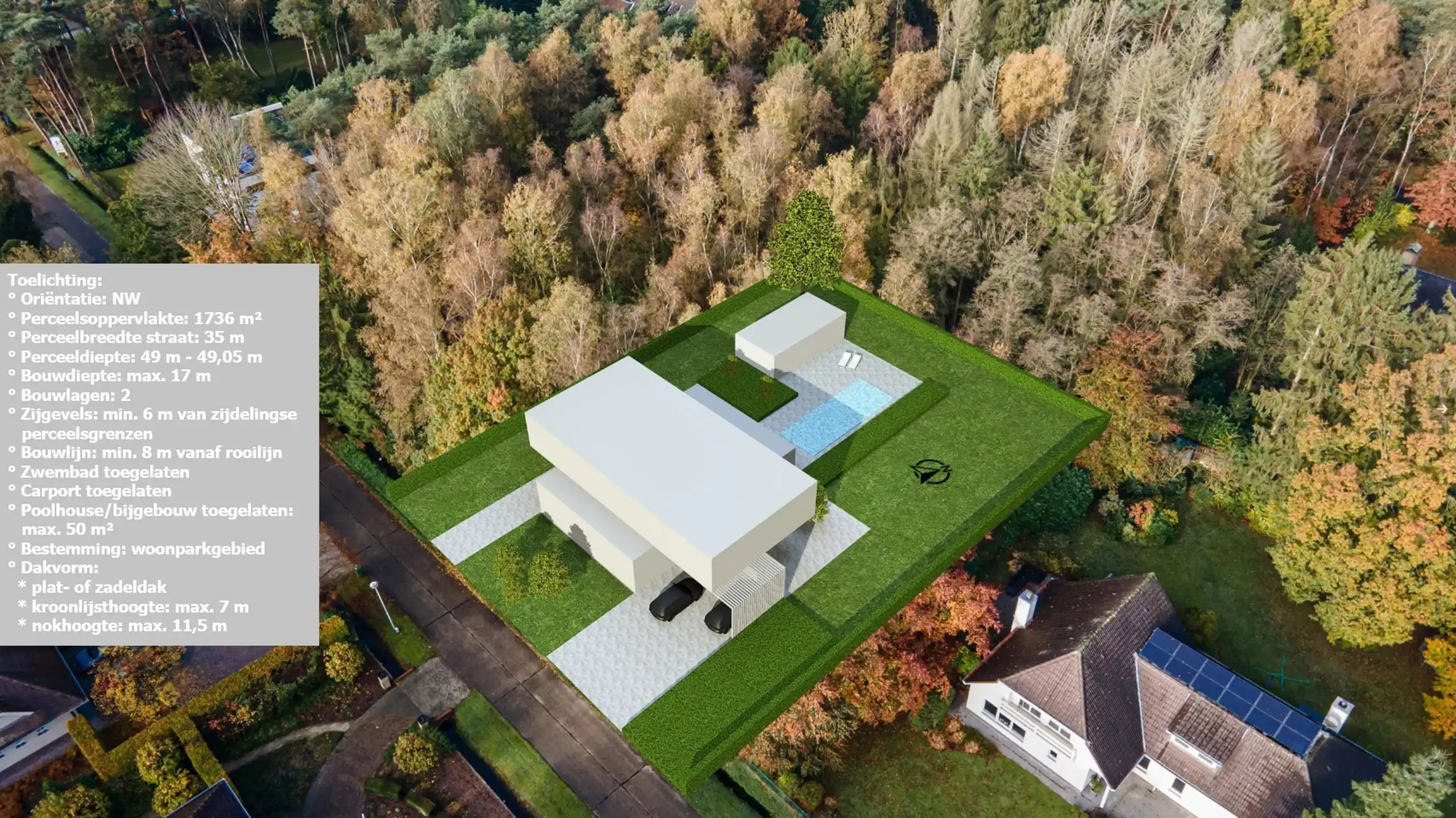Rustig gelegen villaperceel van 1.736m² foto {{pictureIndex}}