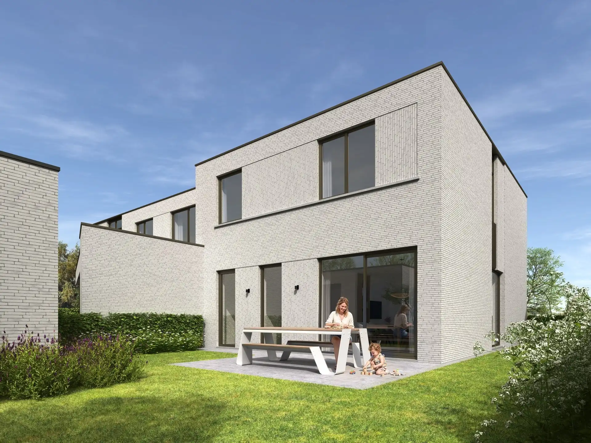 Halfopen nieuwbouwwoning - Modern foto 2