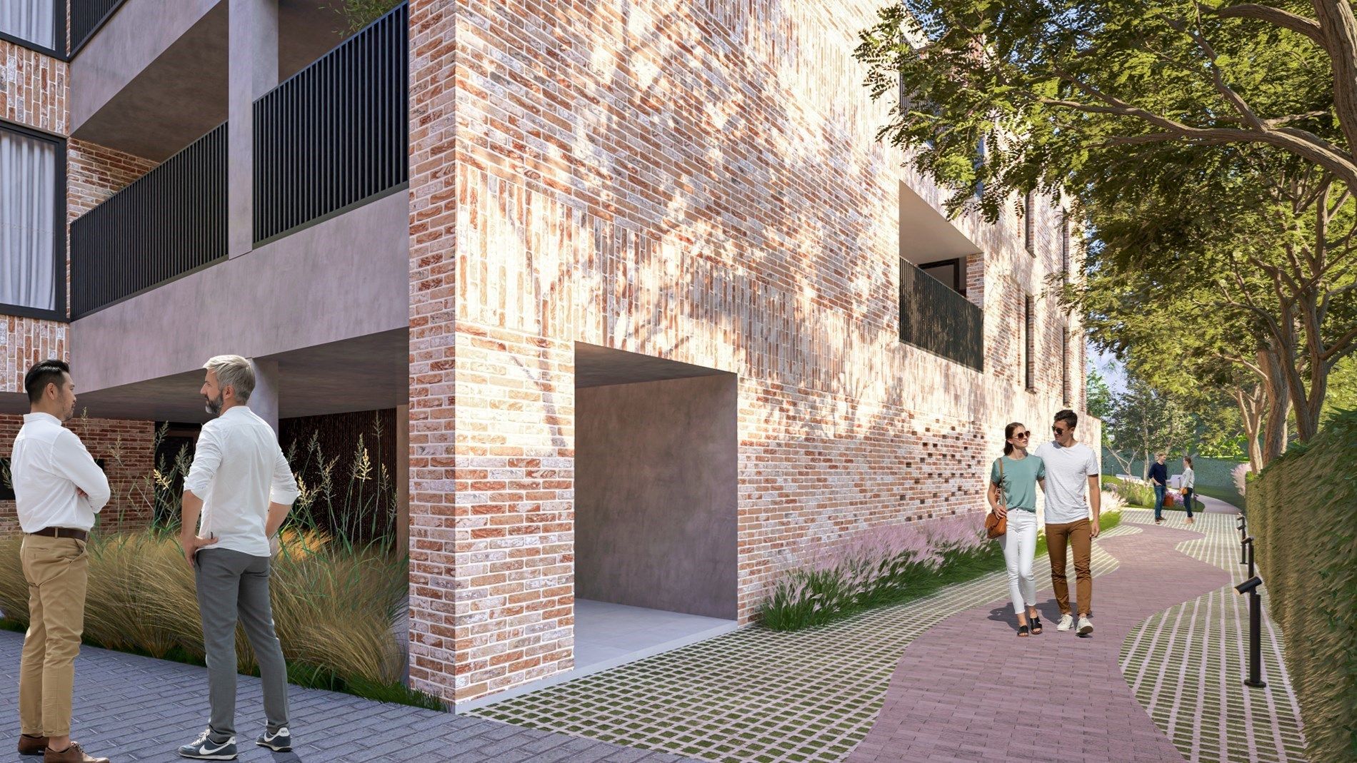 Nieuwbouwappartement met 2 slaapkamers en ruim terras uitgevend op de binnentuin, in res. De Motte, vlakbij het centrum van Hoeselt foto 11