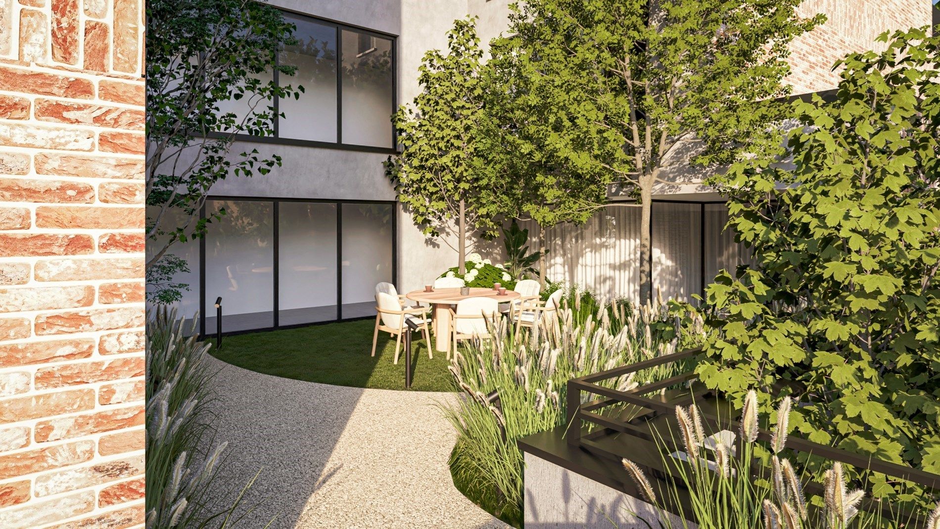 Nieuwbouwappartement op de 2de verdieping met 2 slaapkamers en ruim terras uitgevend op het groene Mottepark, in res. De Motte, vlakbij het centrum van Hoeselt foto 11