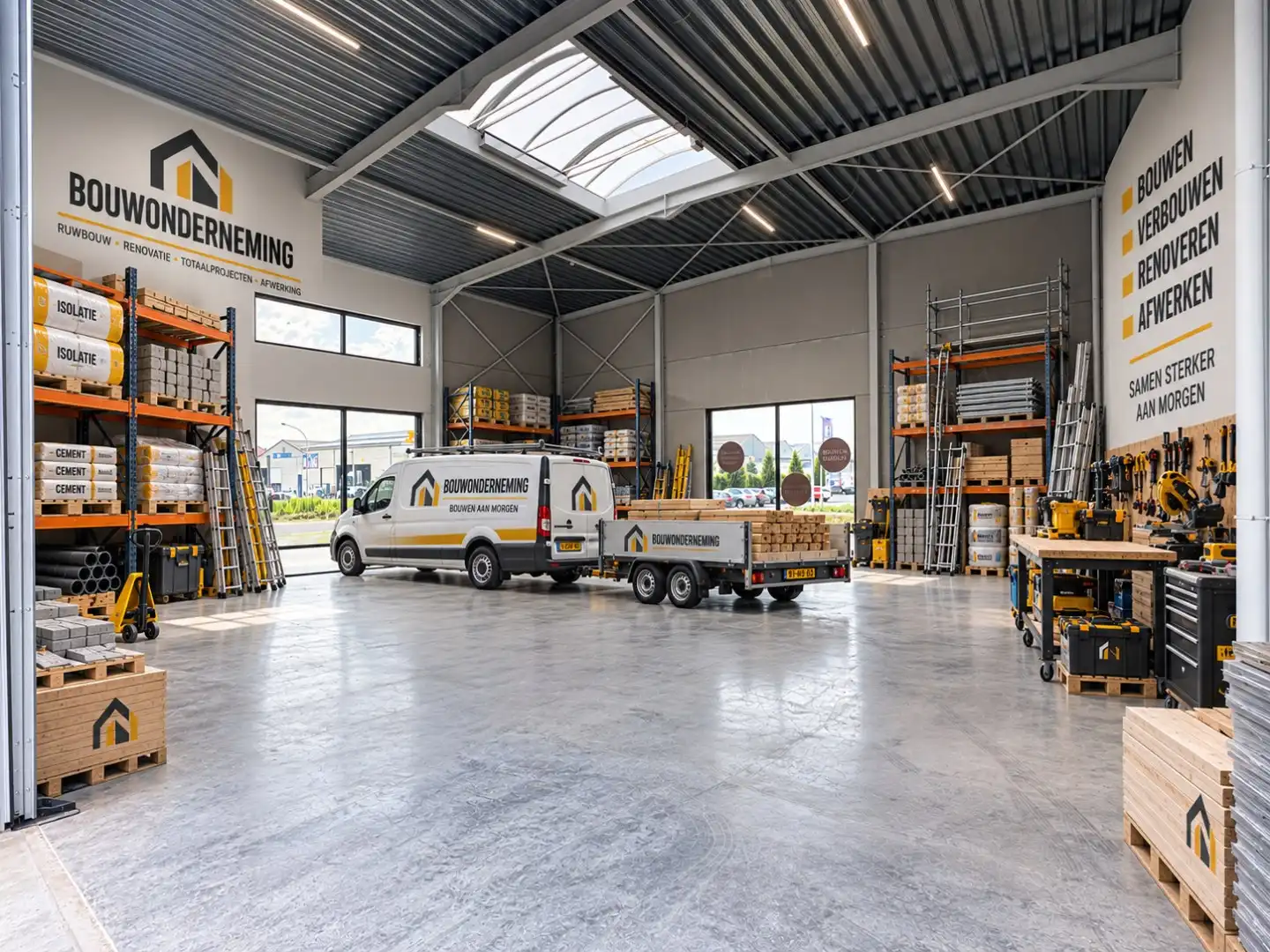 Loods te koop – 225 m² met 3 parkeerplaatsen inbegrepen op de industriezone te Ichtegem foto 8